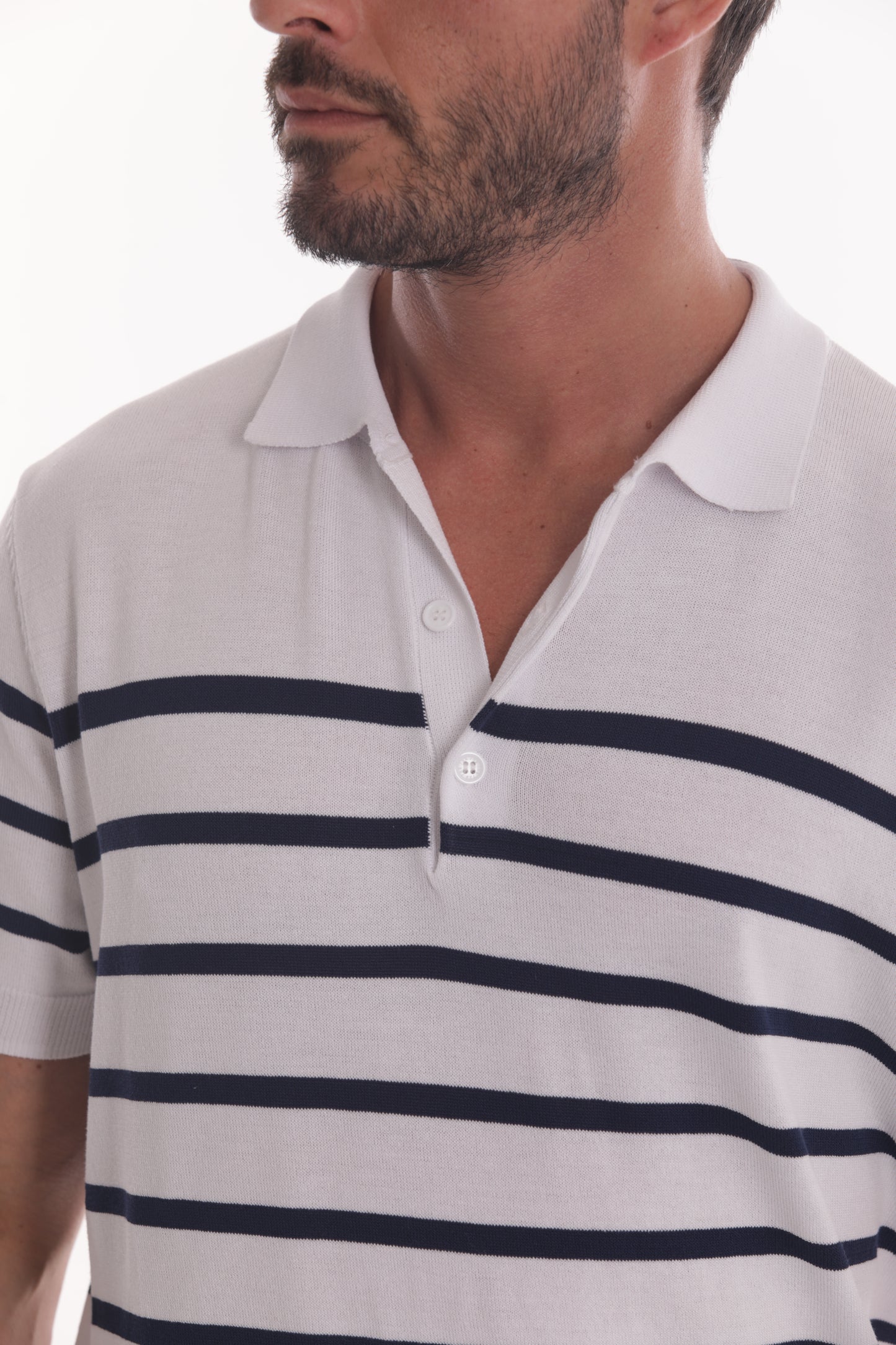 POLO IN MAGLIA A RIGHE