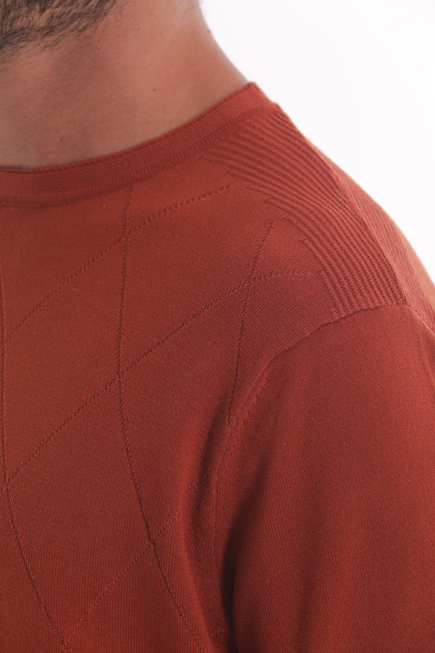 POLO IN MAGLIA A ROMBI