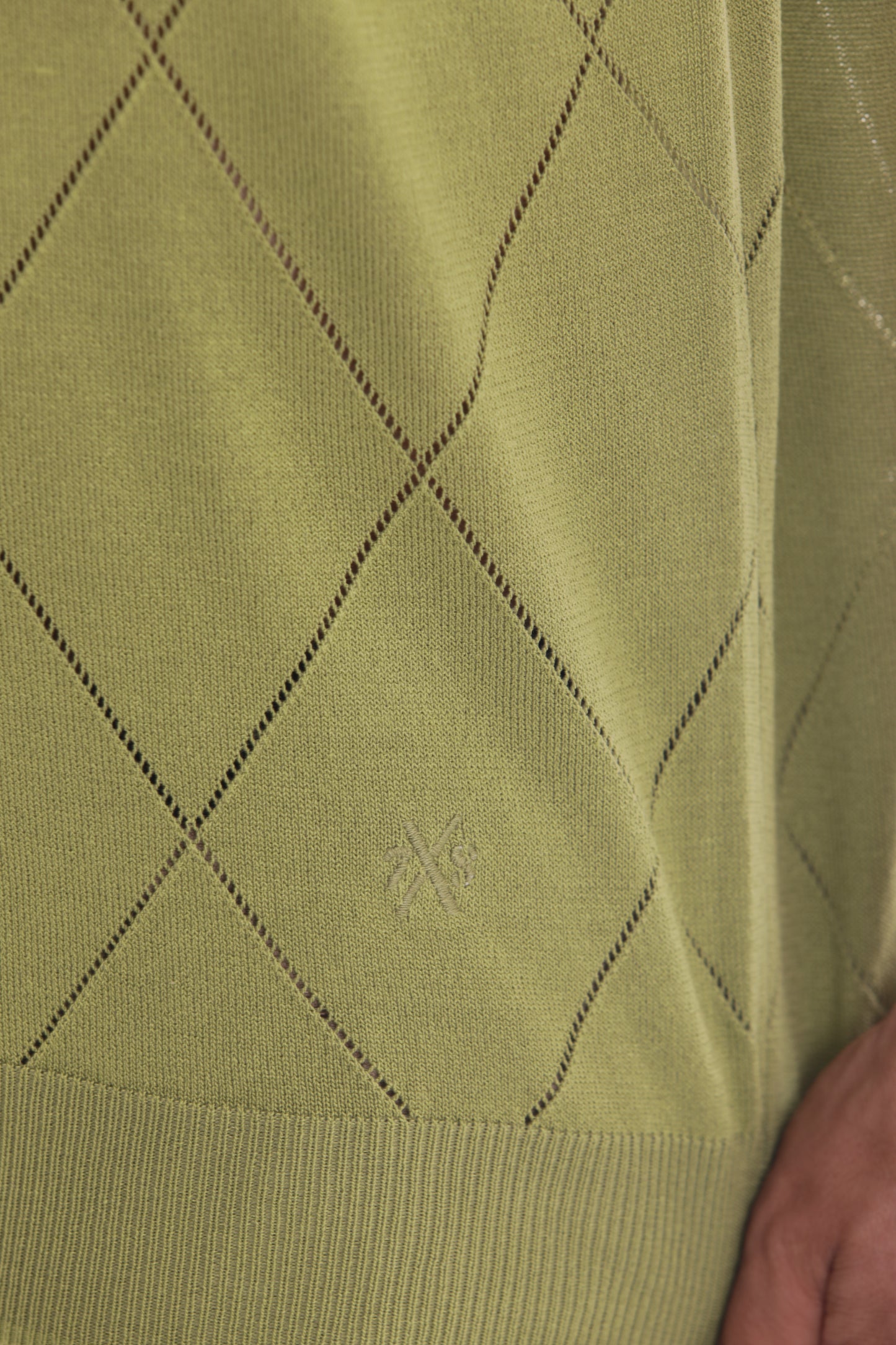 POLO IN MAGLIA A ROMBI