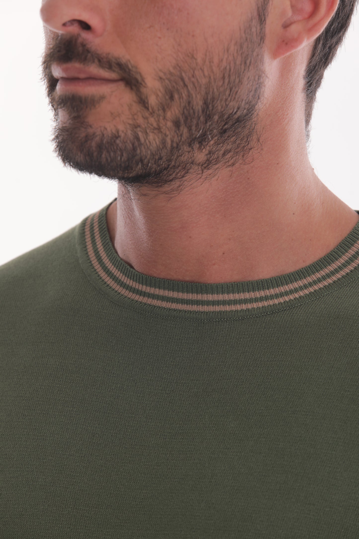 MAGLIETTA IN MAGLIA A CONTRASTO