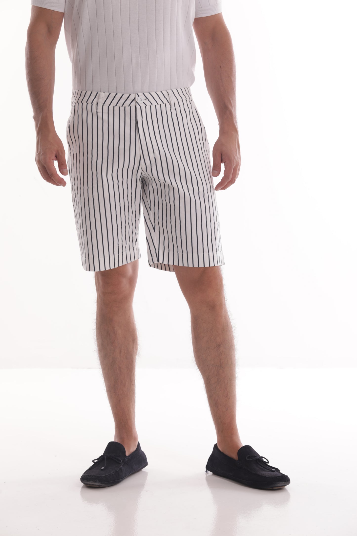 PANTALONE BERMUDA A RIGHE
