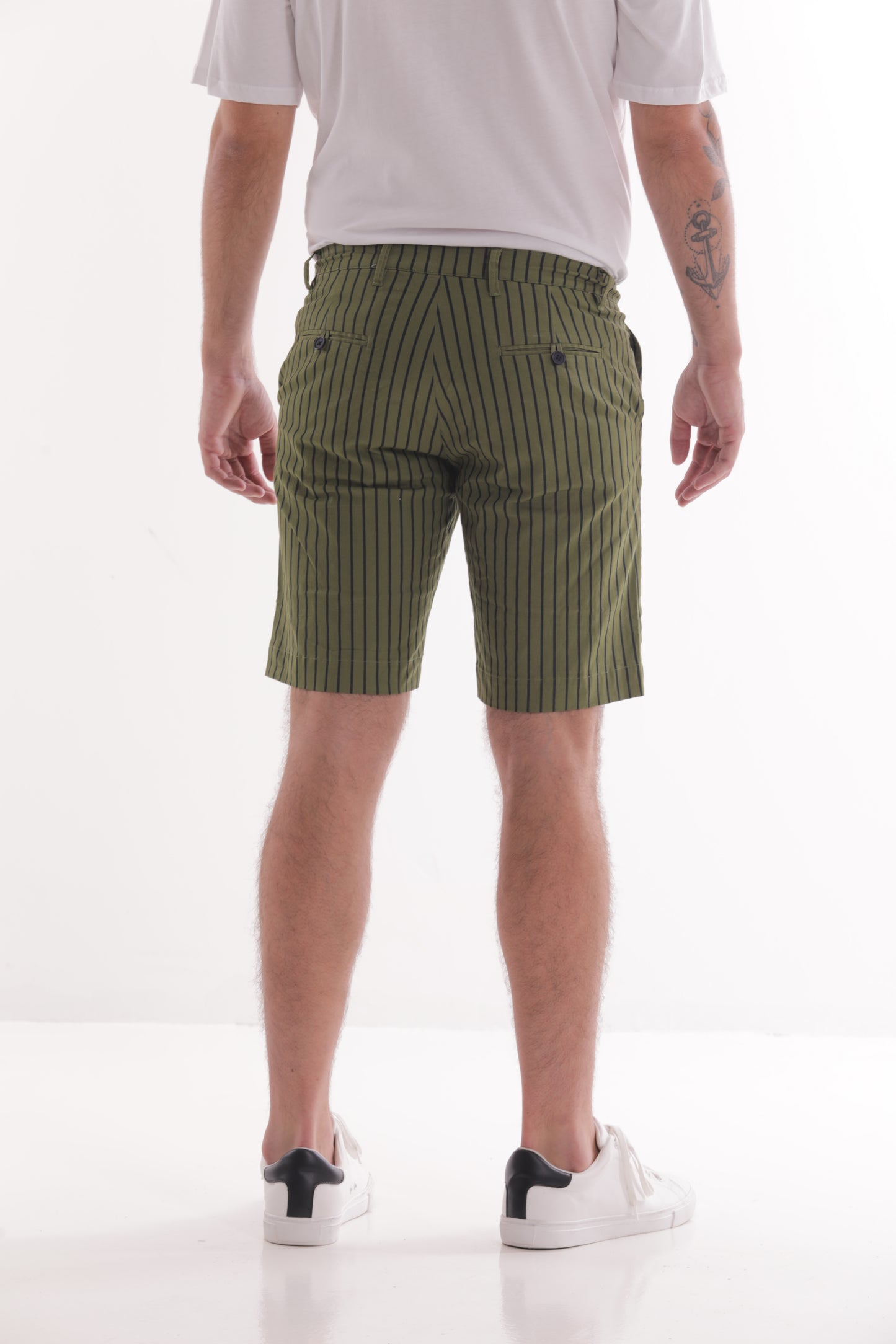 PANTALONE BERMUDA A RIGHE