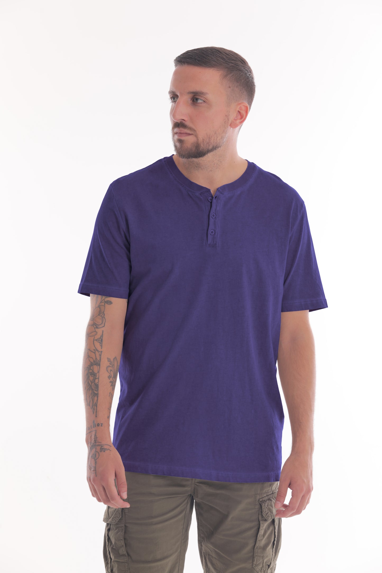 T-SHIRT COLLO BOTTONI