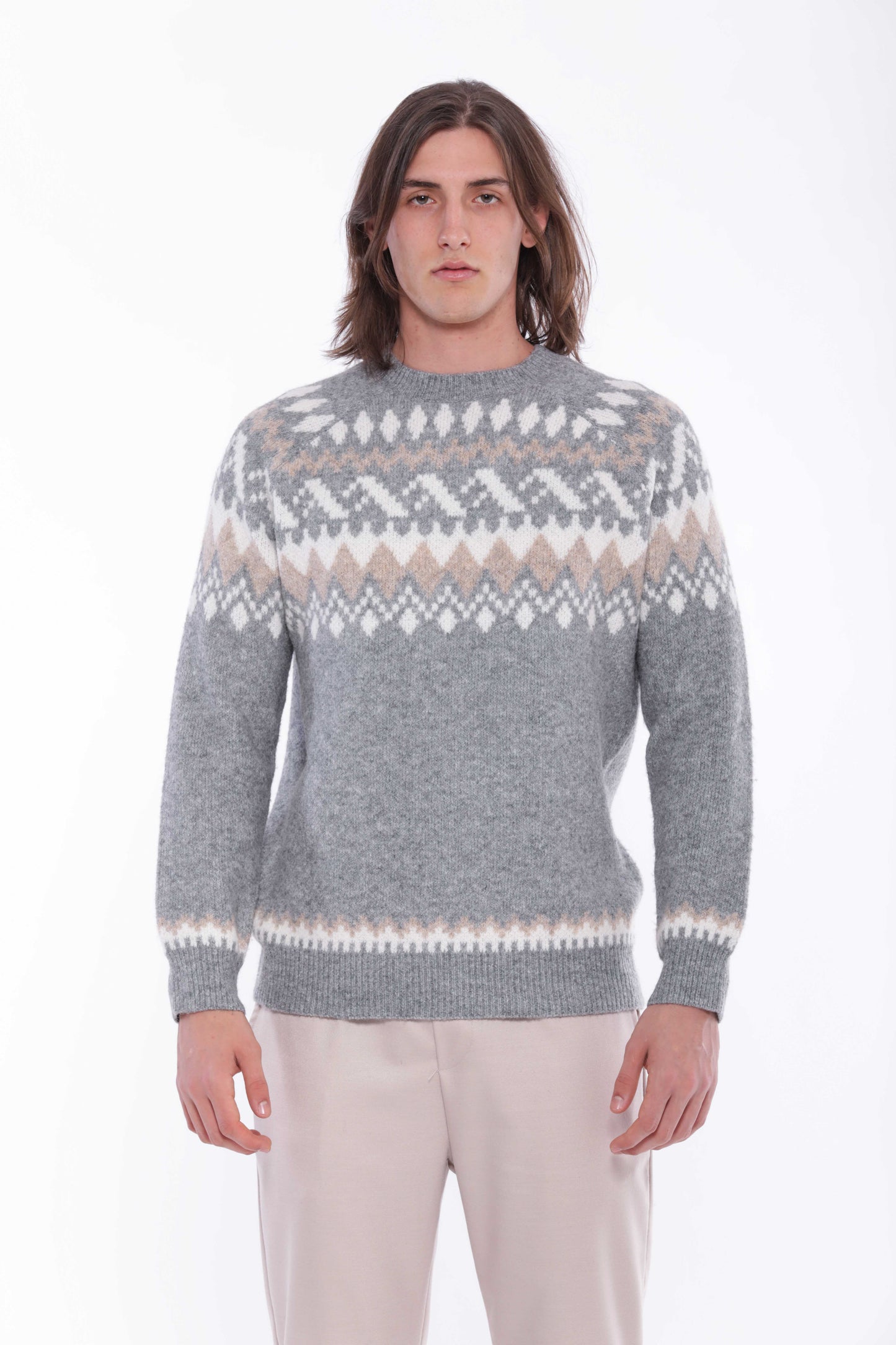MAGLIA CON MOTIVO JACQUARD