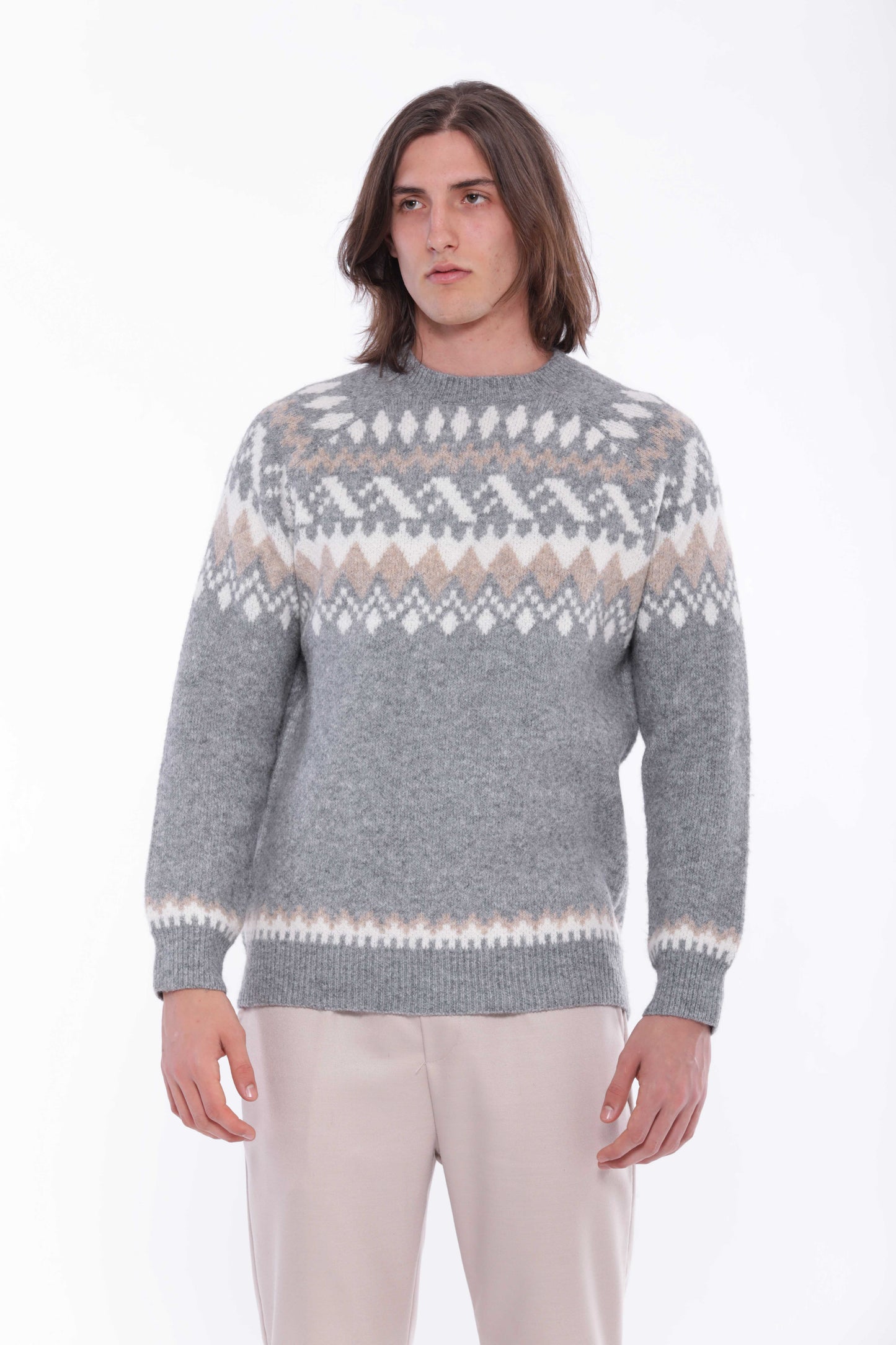 MAGLIA CON MOTIVO JACQUARD