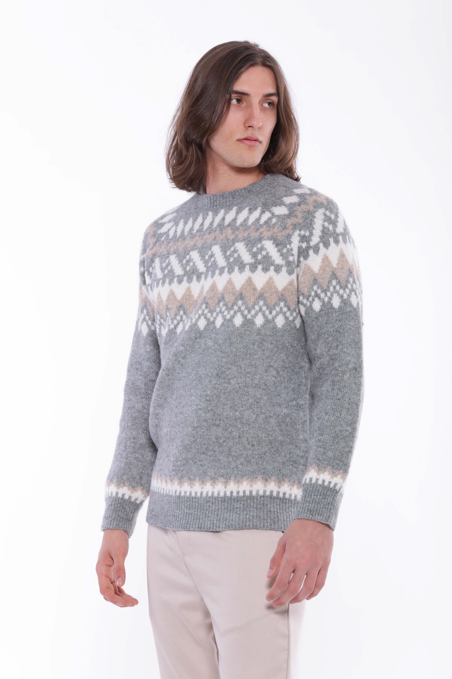 MAGLIA CON MOTIVO JACQUARD