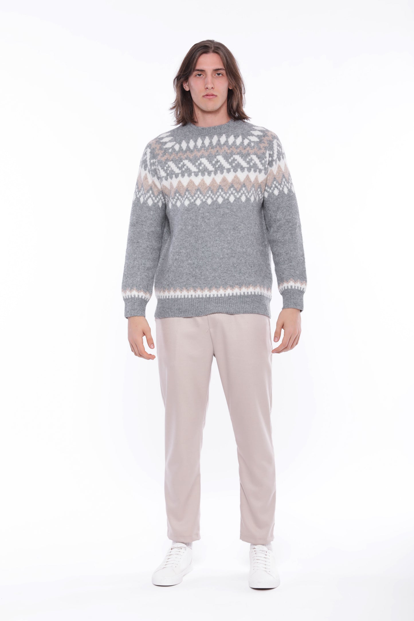 MAGLIA CON MOTIVO JACQUARD