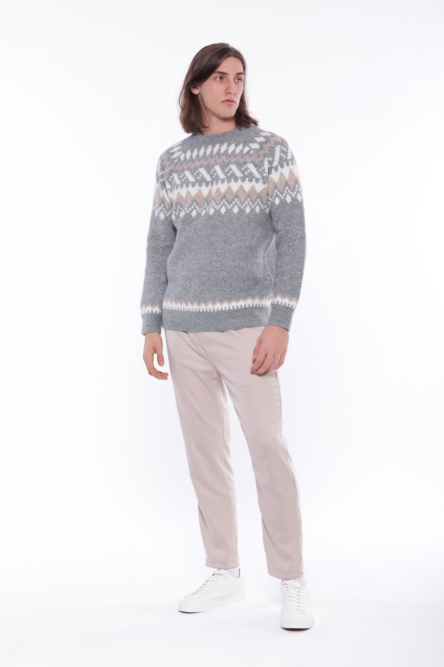 MAGLIA CON MOTIVO JACQUARD