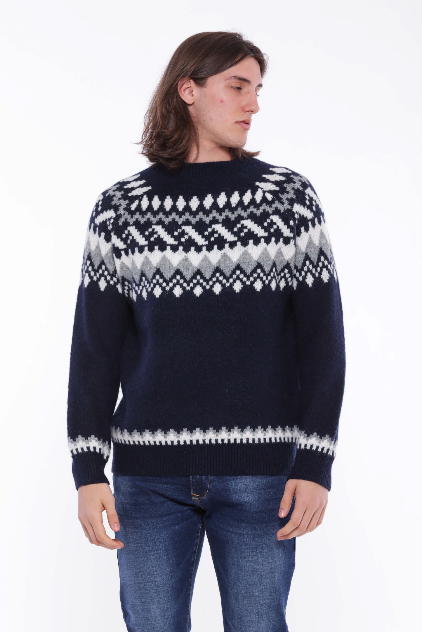 MAGLIA CON MOTIVO JACQUARD