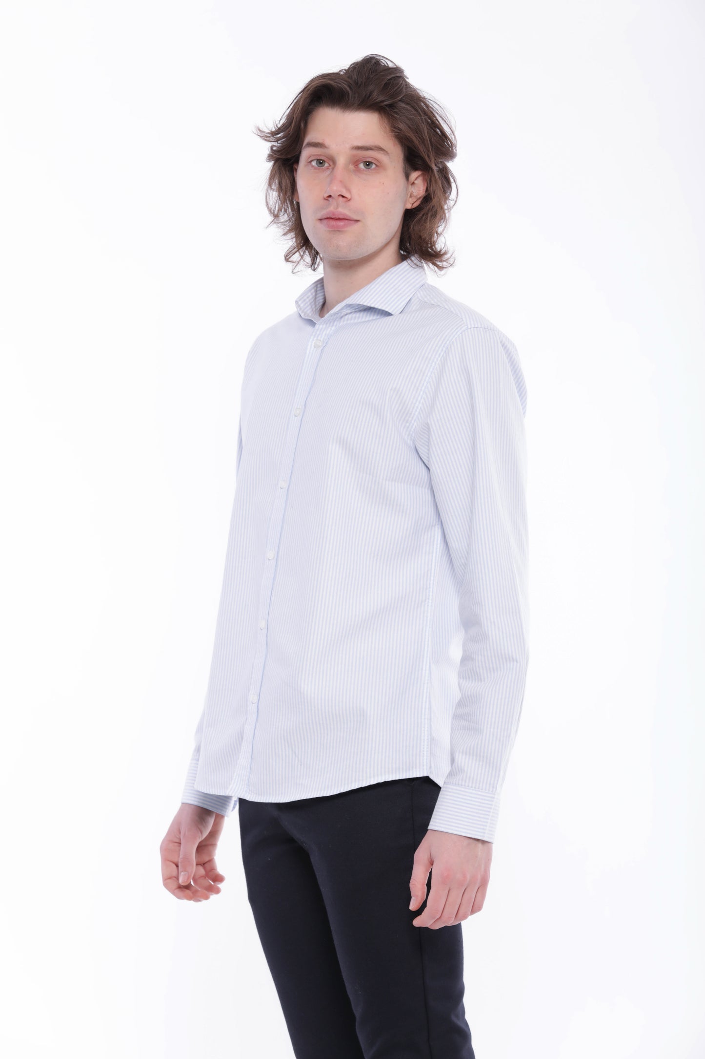 CAMICIA OXFORD A RIGHE