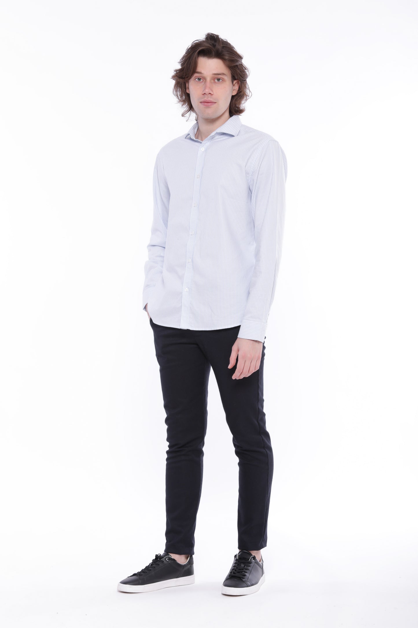 CAMICIA OXFORD A RIGHE