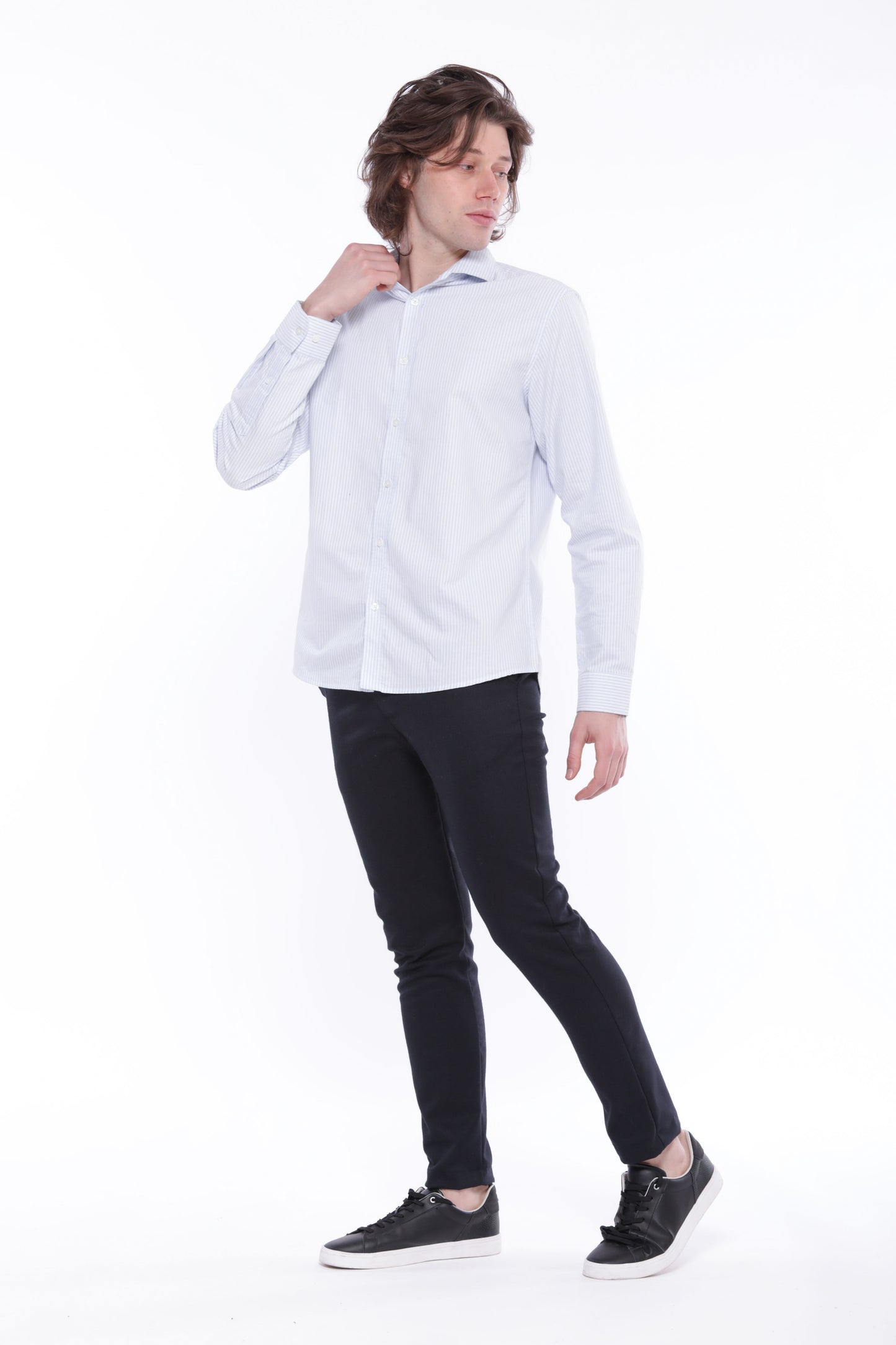 CAMICIA OXFORD A RIGHE