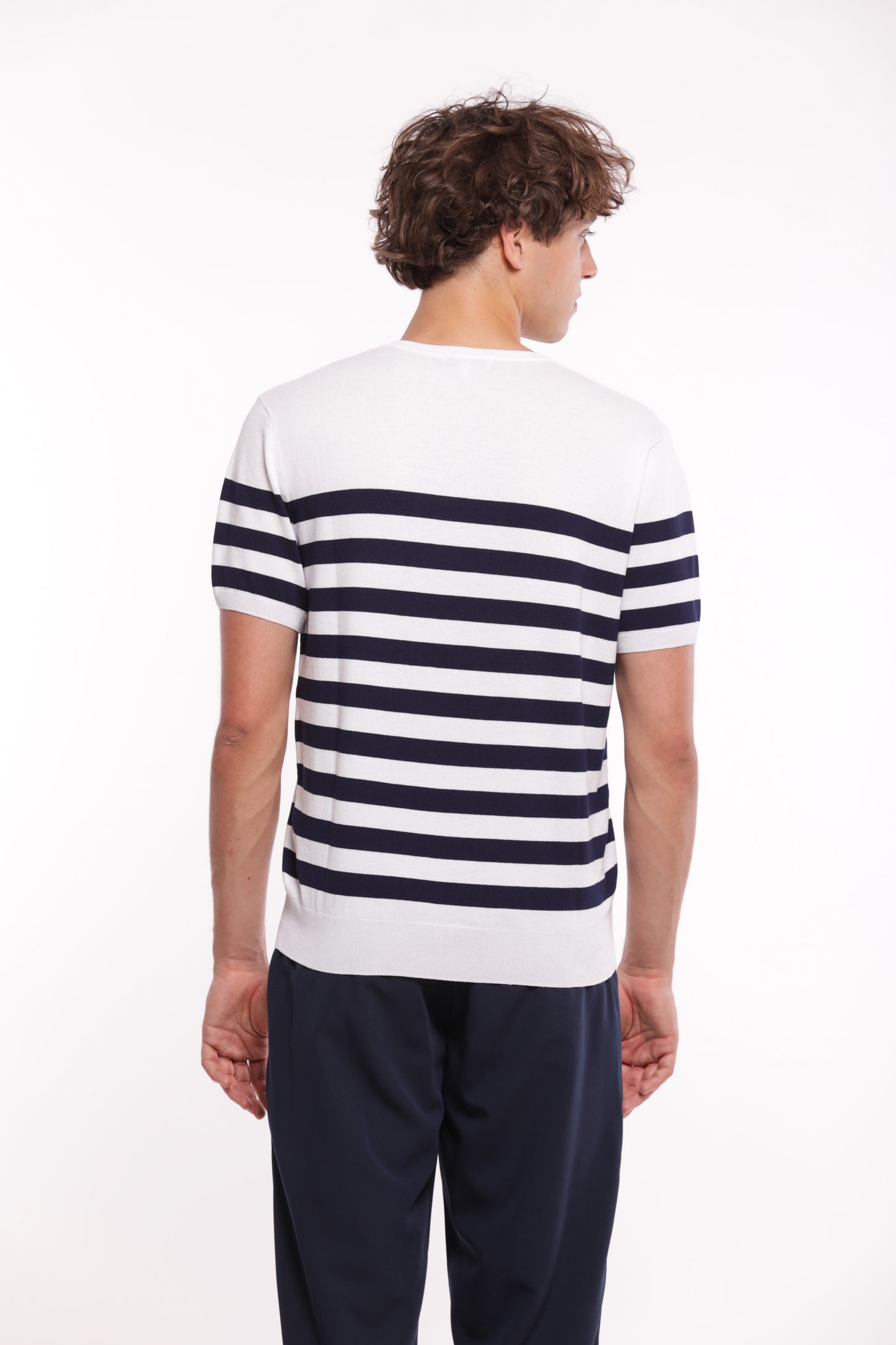 MAGLIA GIROCOLLO A RIGHE