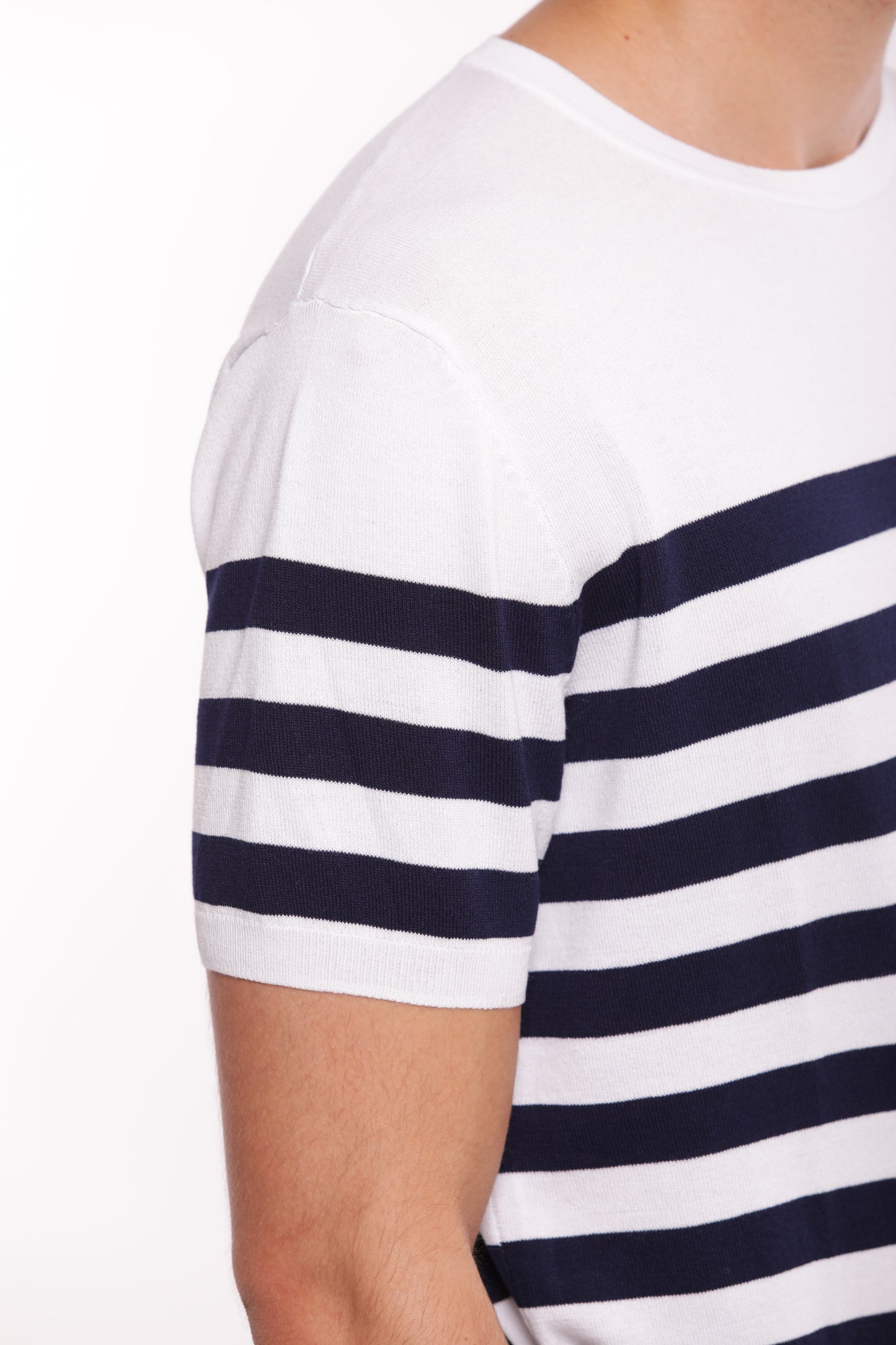 MAGLIA GIROCOLLO A RIGHE