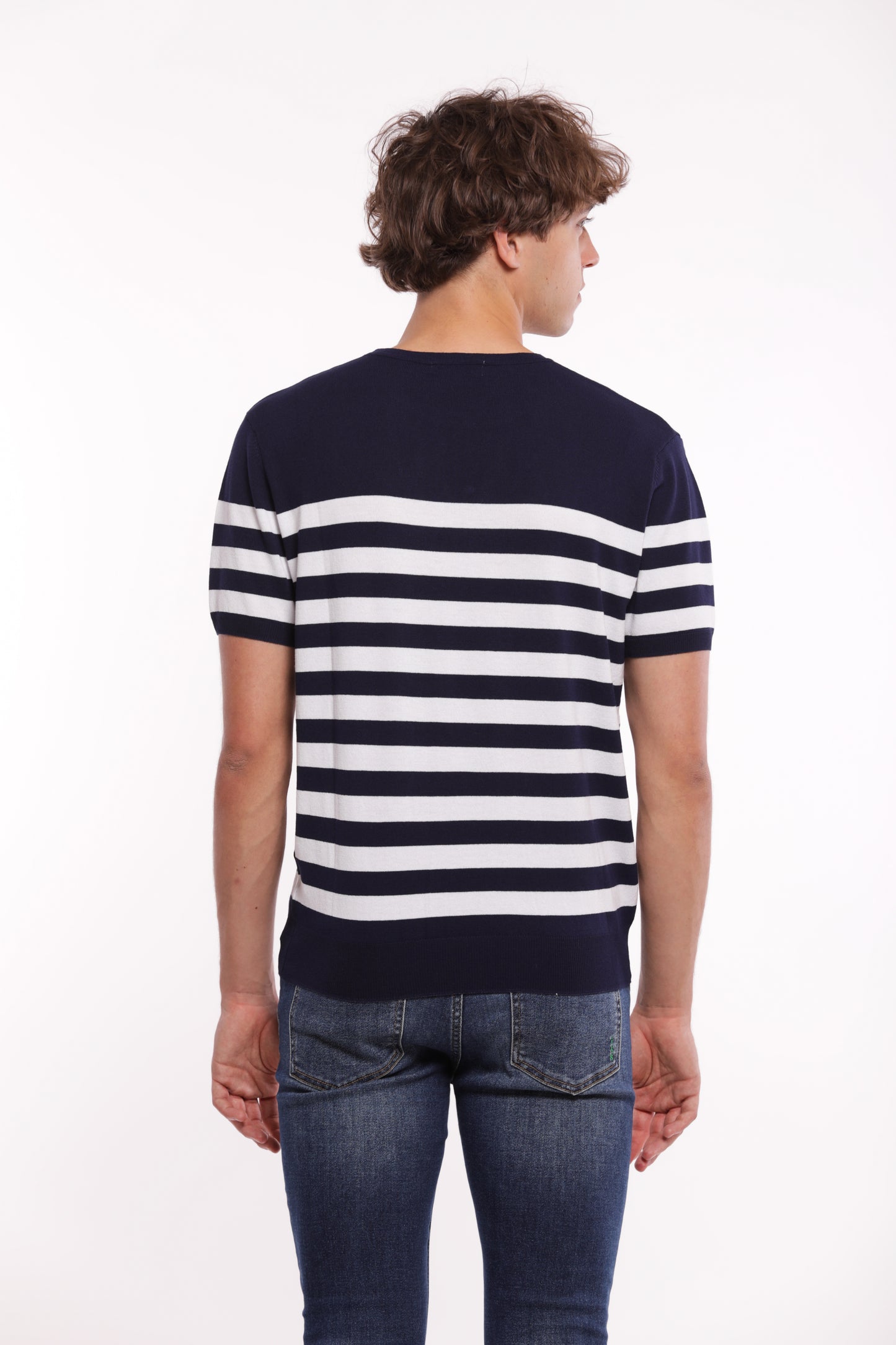 MAGLIA GIROCOLLO A RIGHE