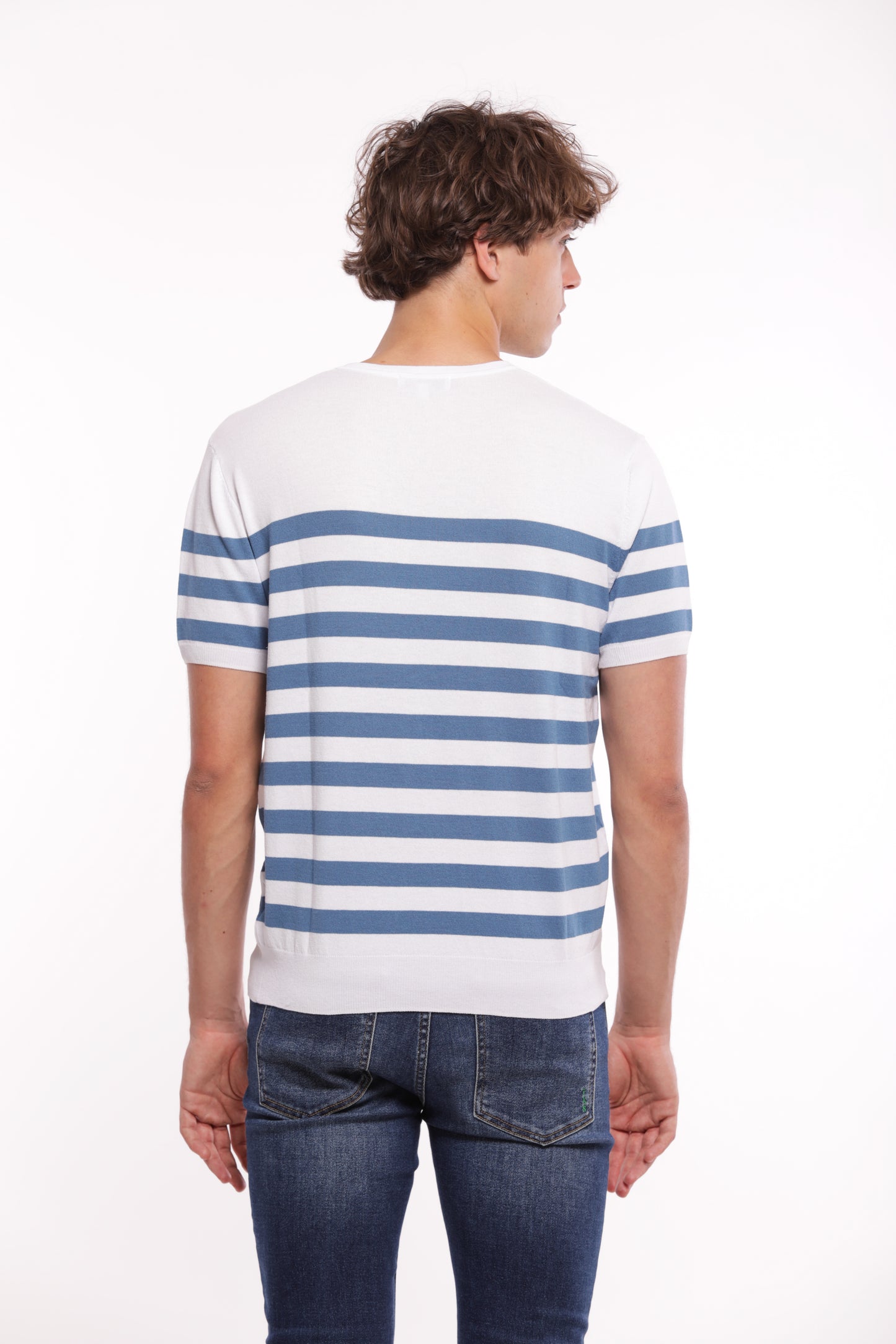 MAGLIA GIROCOLLO A RIGHE