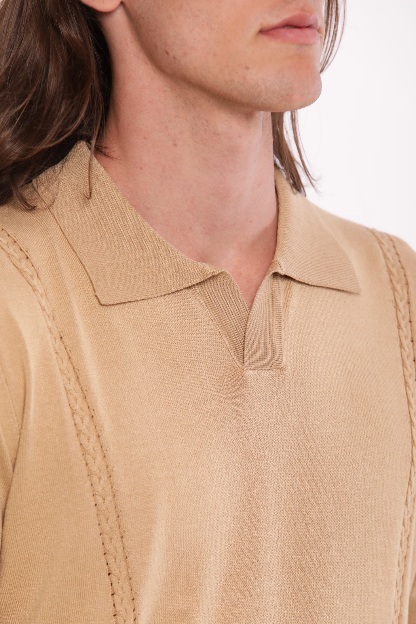 POLO IN MAGLIA IN MISTO VISCOSA
