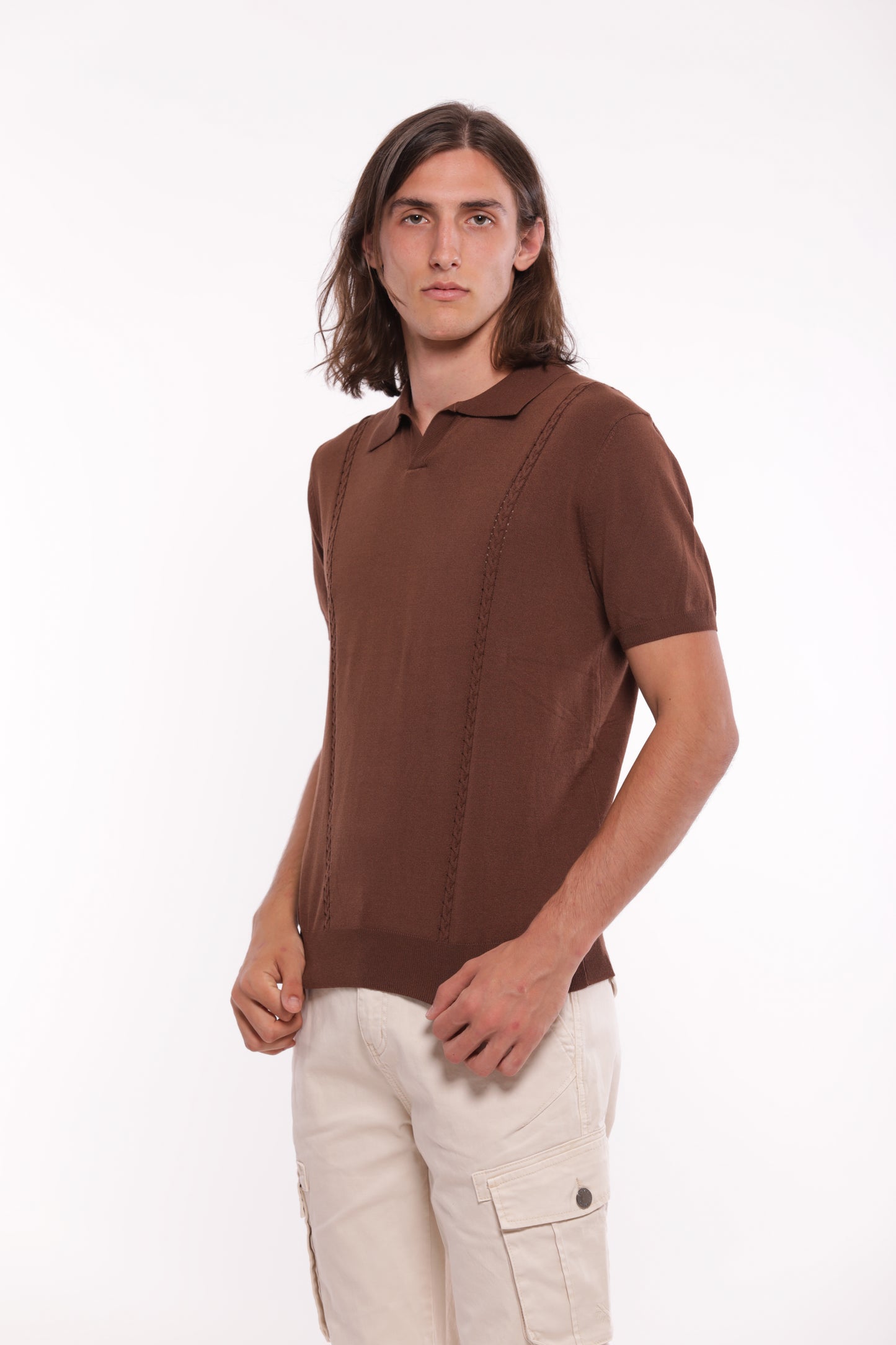 POLO IN MAGLIA IN MISTO VISCOSA