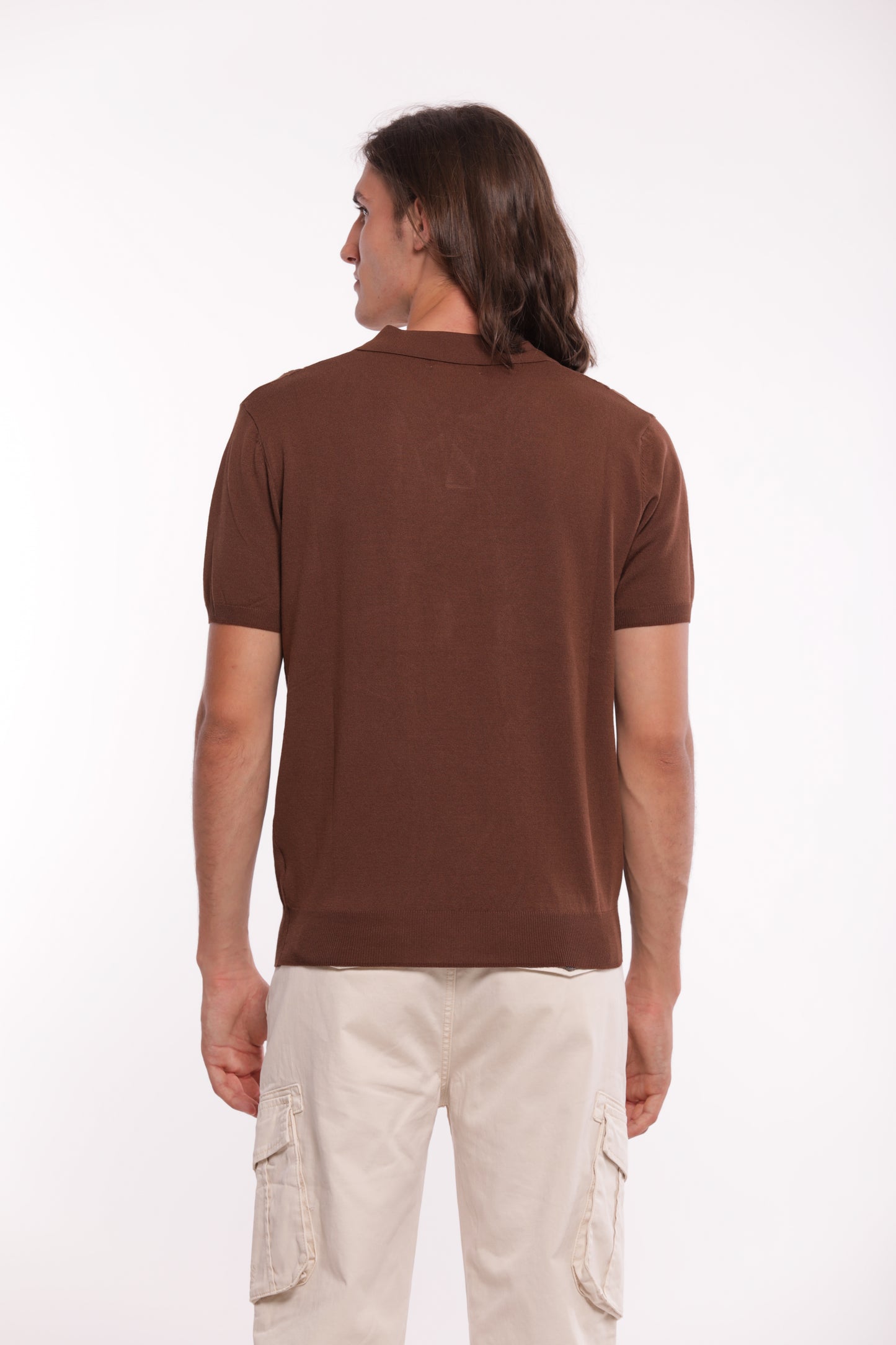 POLO IN MAGLIA IN MISTO VISCOSA
