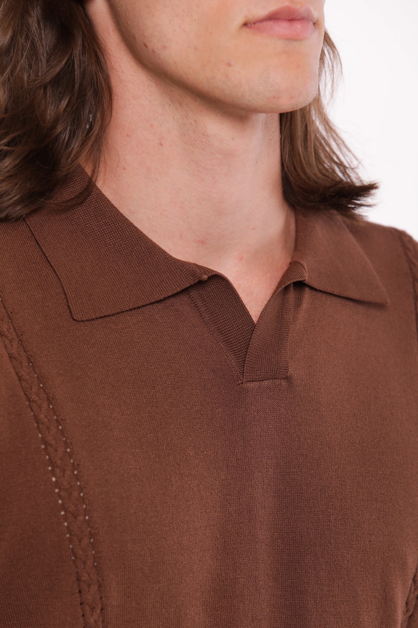 POLO IN MAGLIA IN MISTO VISCOSA