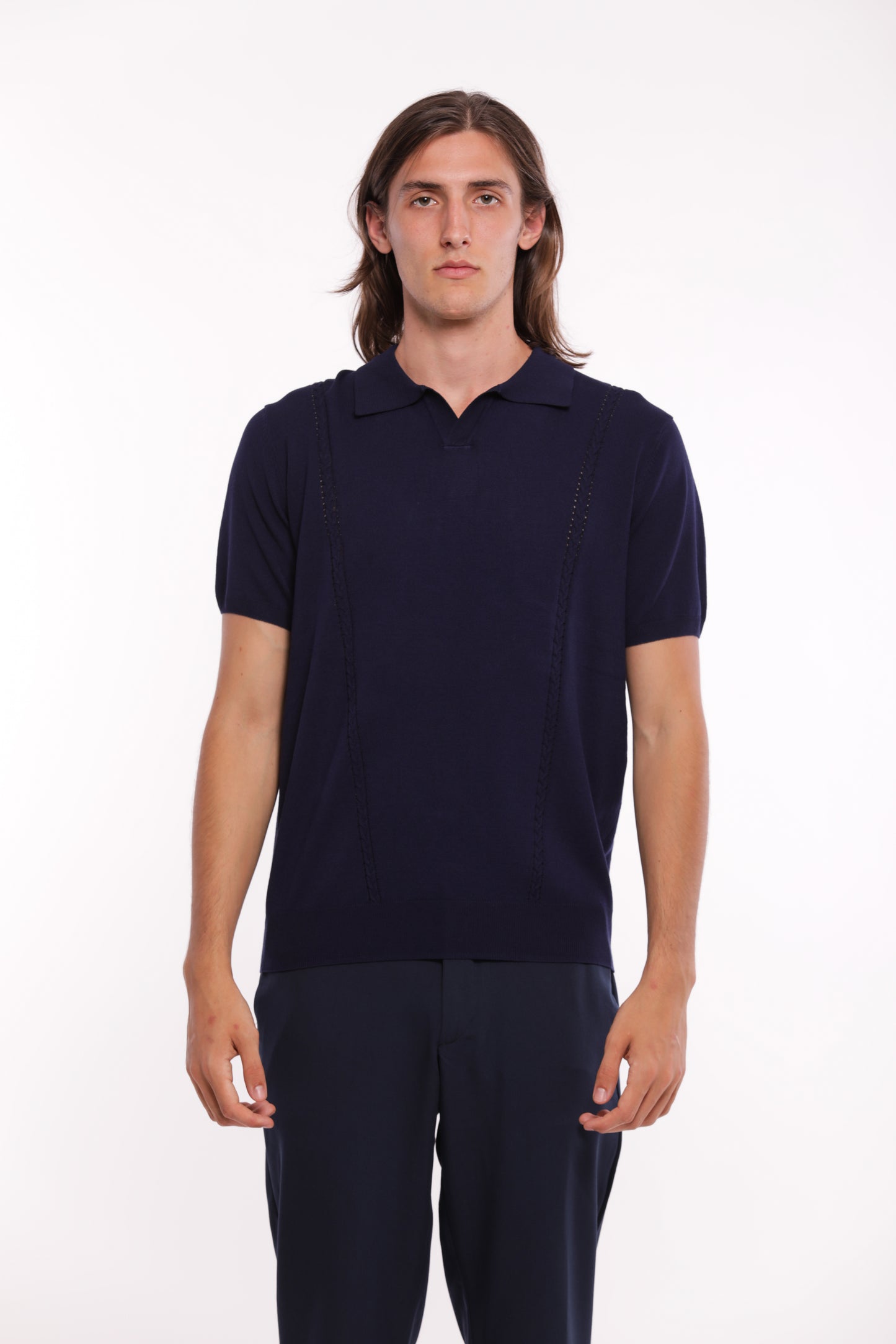 POLO IN MAGLIA IN MISTO VISCOSA