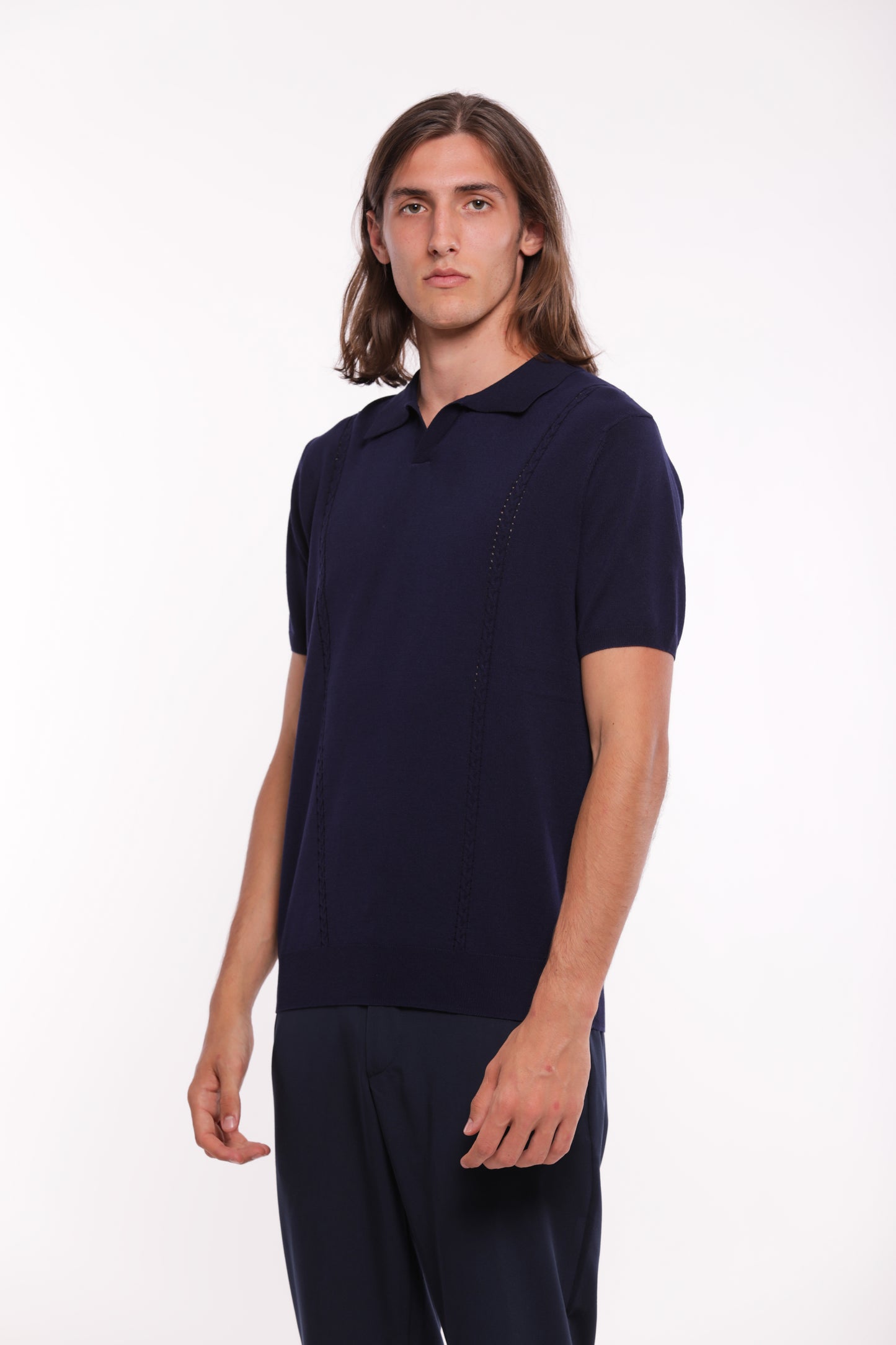 POLO IN MAGLIA IN MISTO VISCOSA