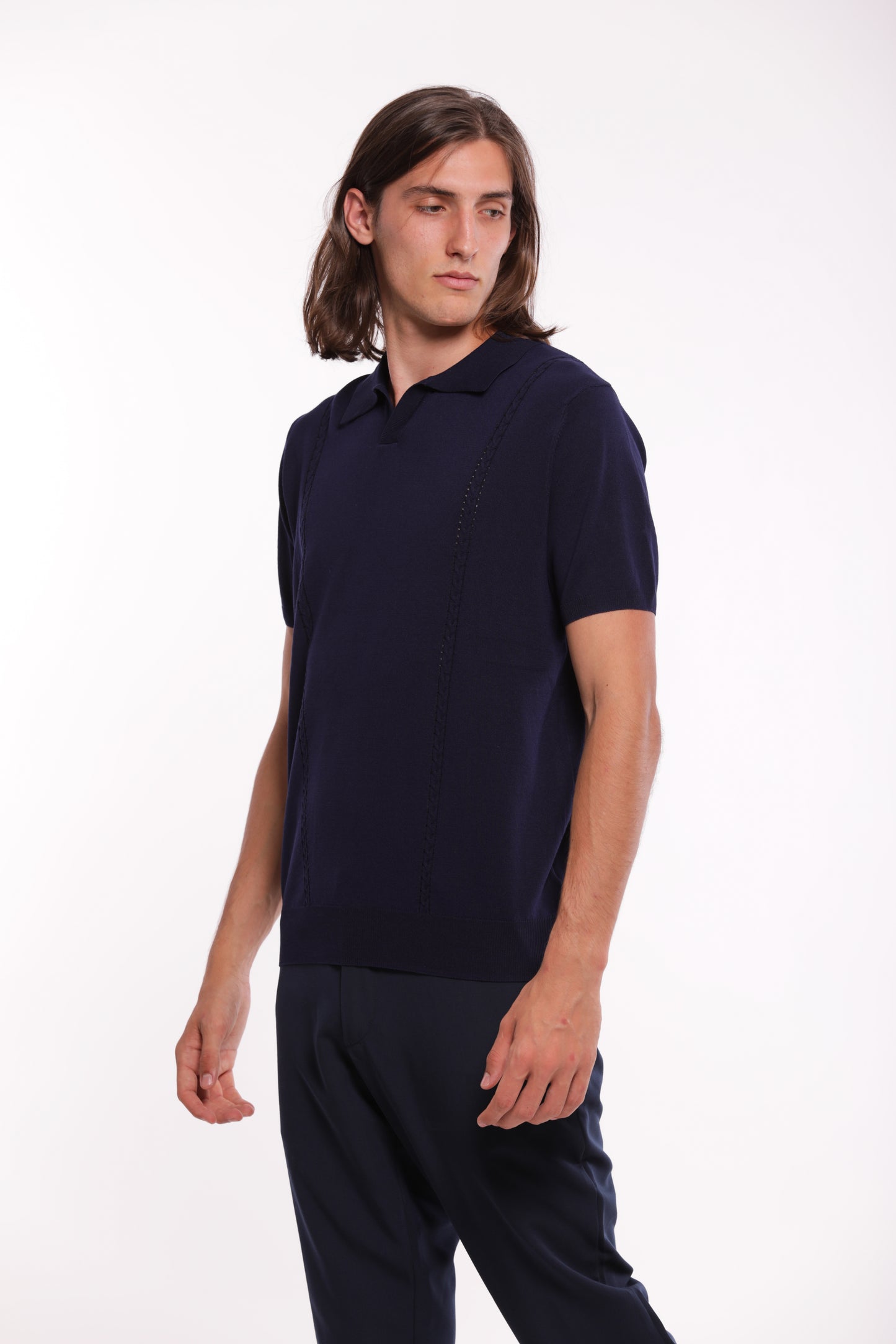 POLO IN MAGLIA IN MISTO VISCOSA