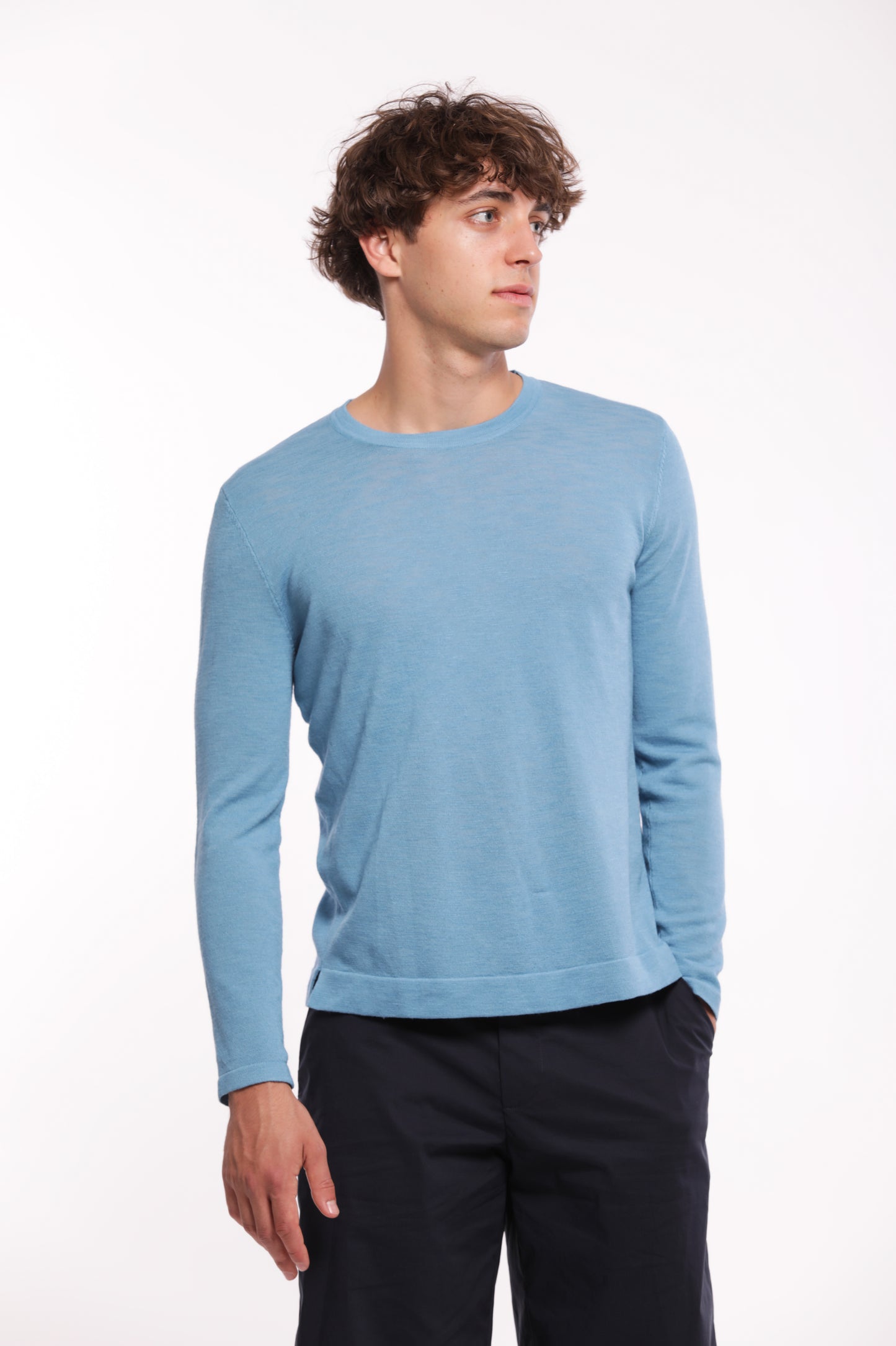 MAGLIA GIROCOLLO A MANICA LUNGA