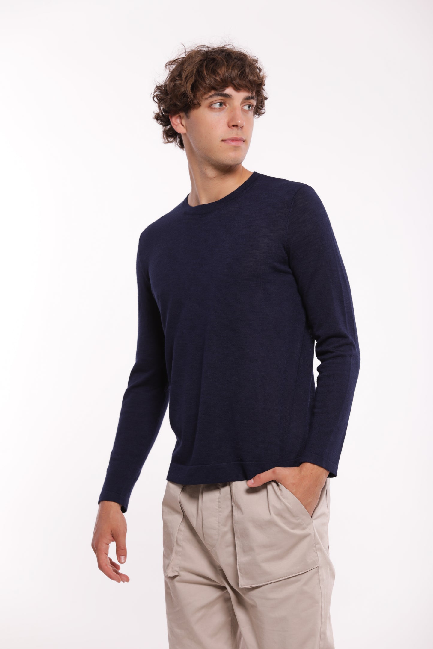 MAGLIA GIROCOLLO A MANICA LUNGA