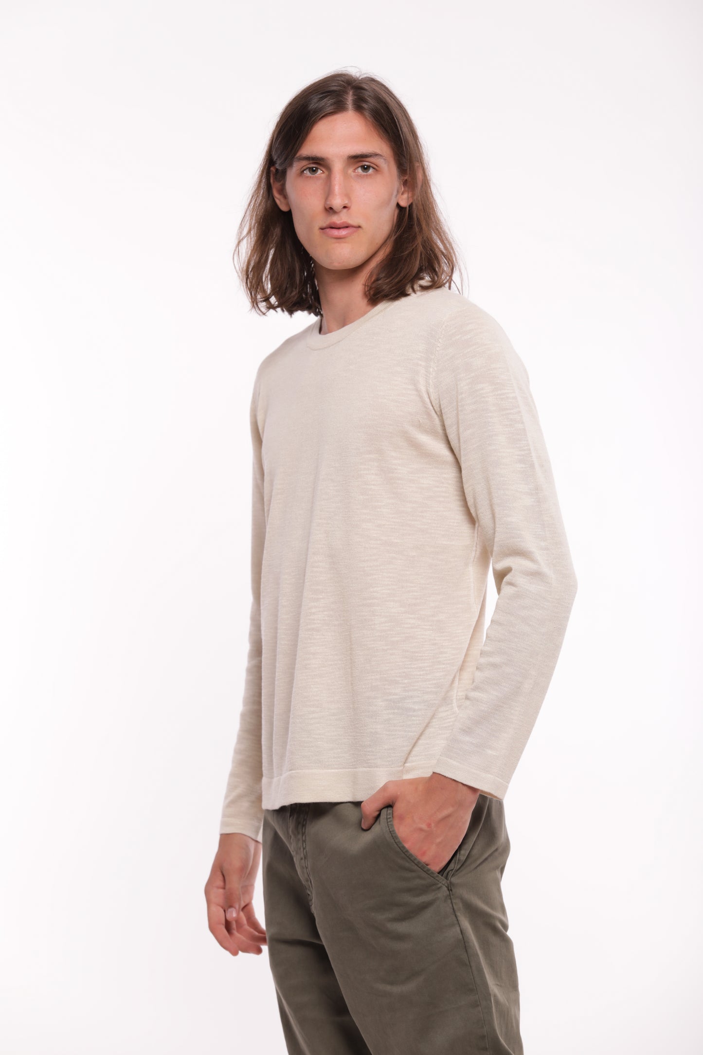 MAGLIA GIROCOLLO A MANICA LUNGA