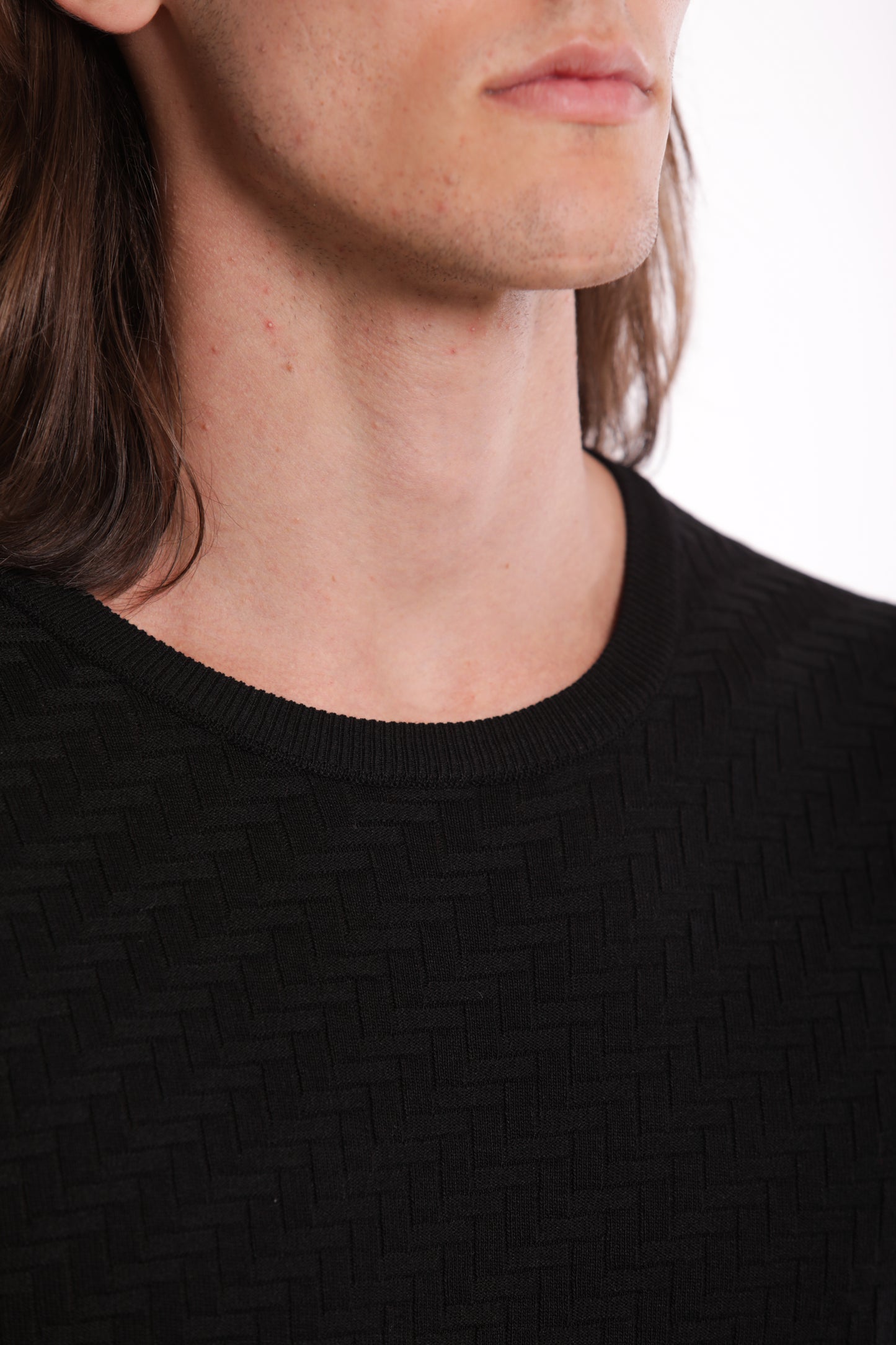 MAGLIA OPERATA IN MISTO VISCOSA