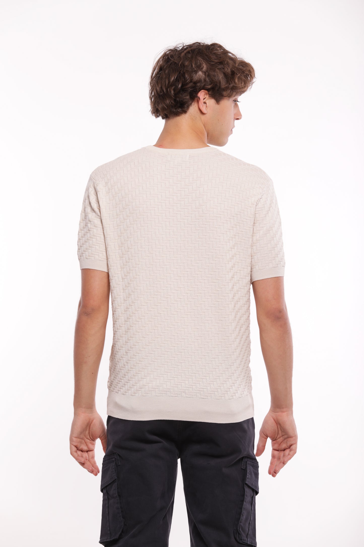 MAGLIA OPERATA IN MISTO VISCOSA