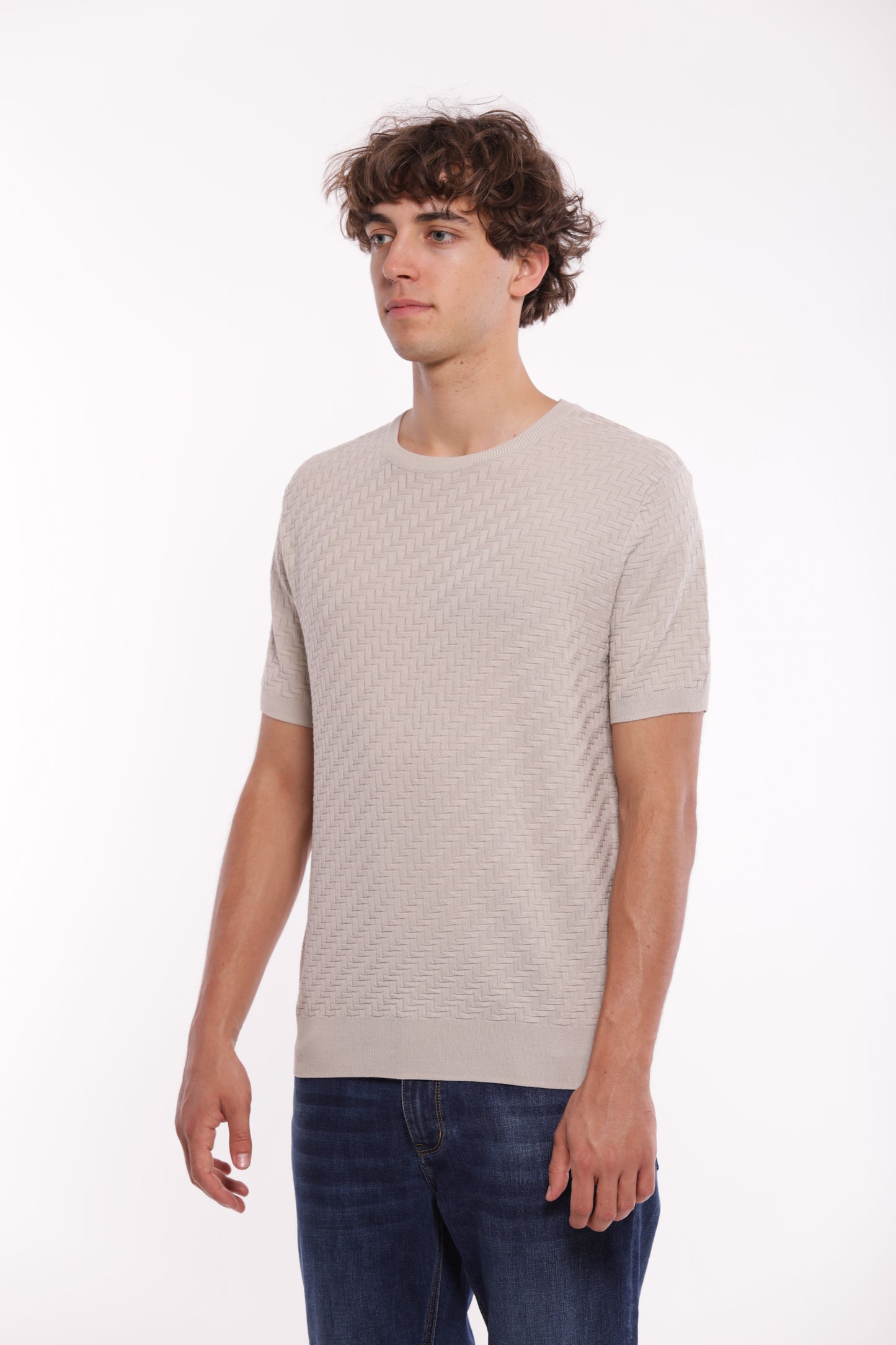 MAGLIA OPERATA IN MISTO VISCOSA