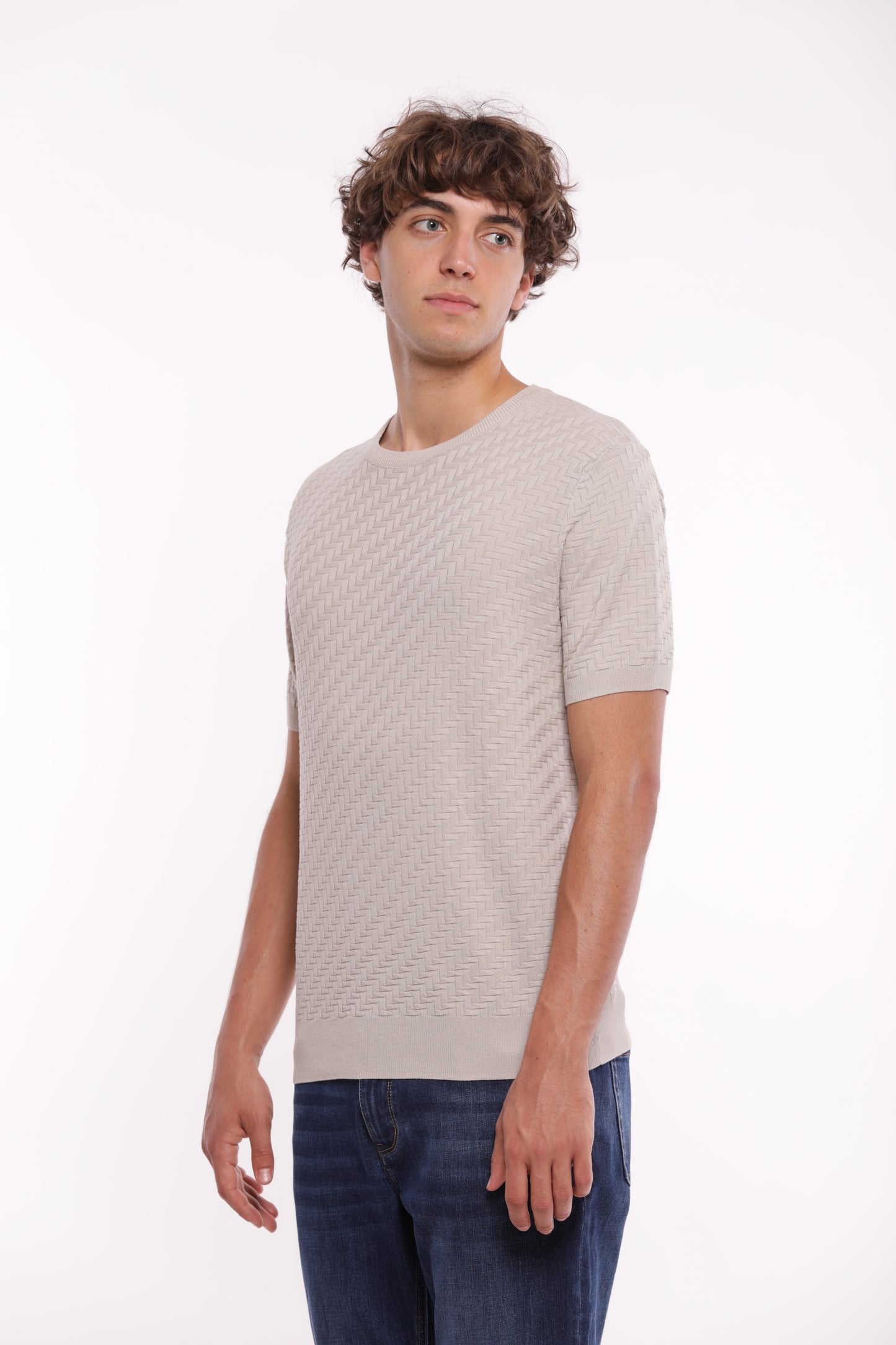 MAGLIA OPERATA IN MISTO VISCOSA
