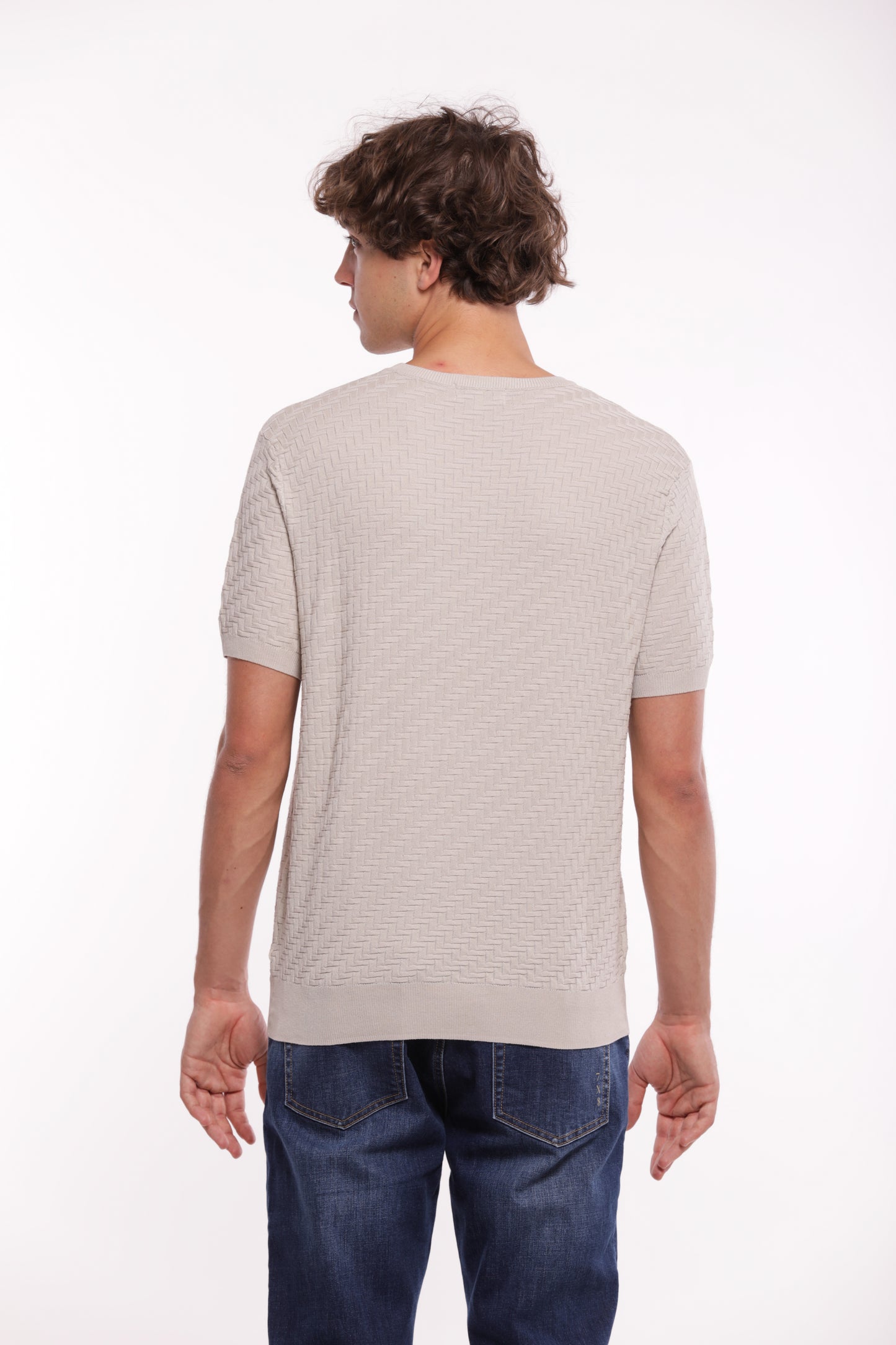 MAGLIA OPERATA IN MISTO VISCOSA