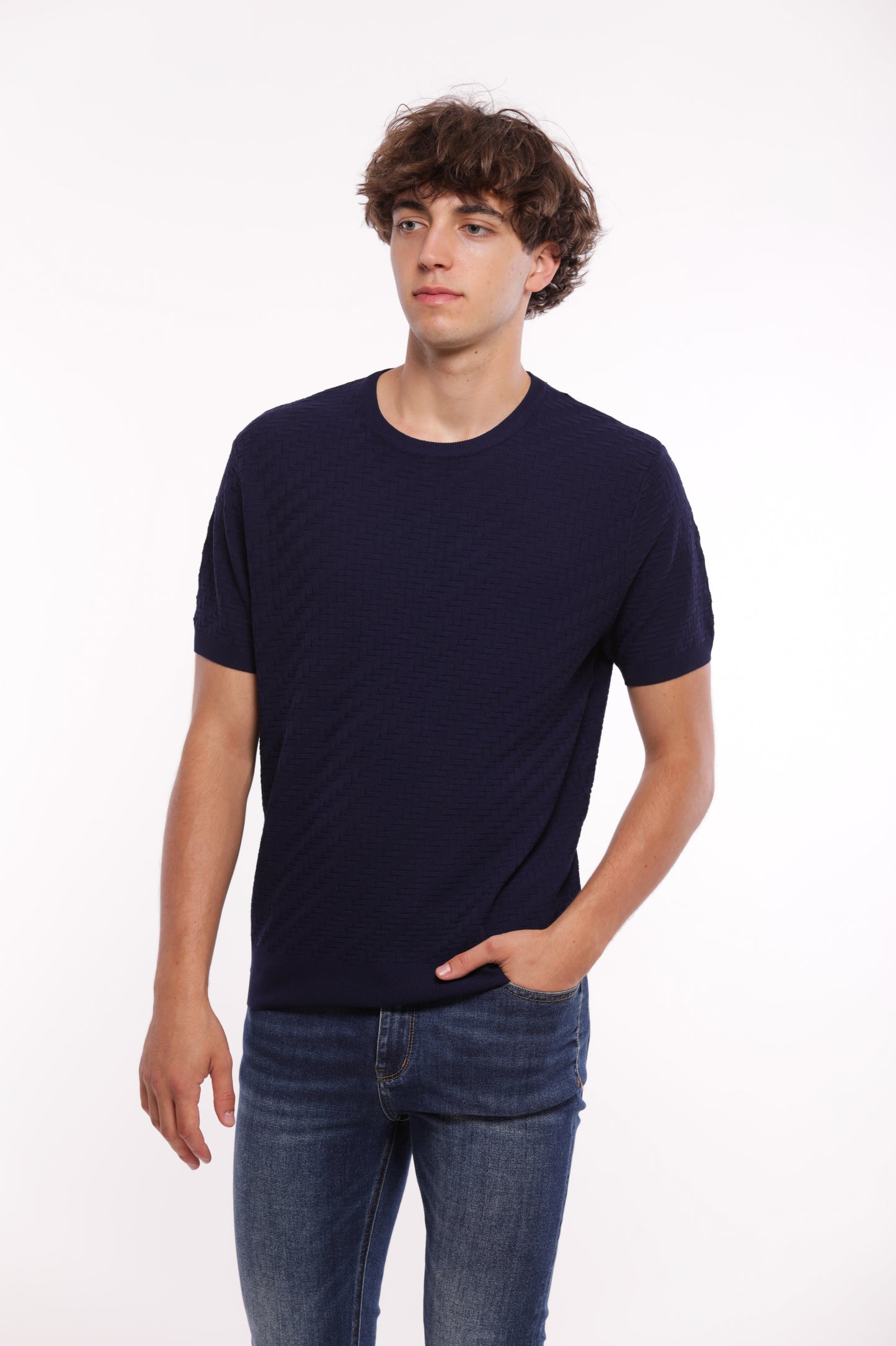 MAGLIA OPERATA IN MISTO VISCOSA