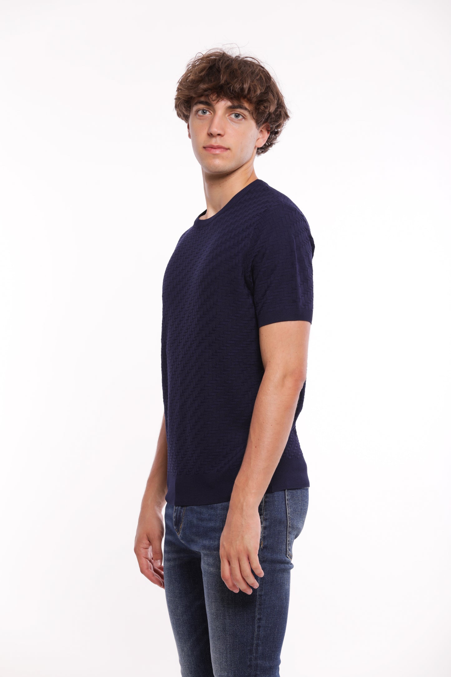 MAGLIA OPERATA IN MISTO VISCOSA