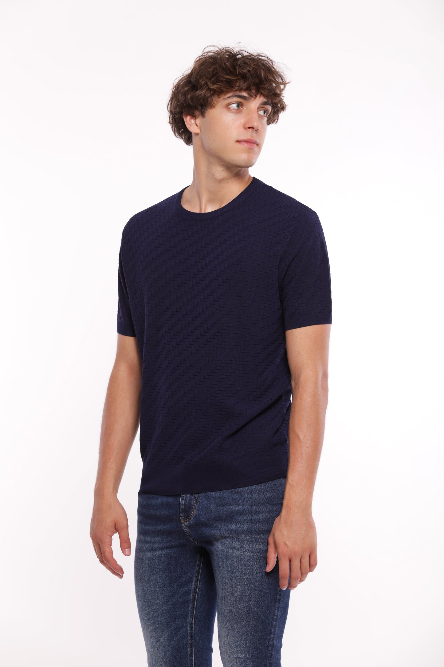 MAGLIA OPERATA IN MISTO VISCOSA