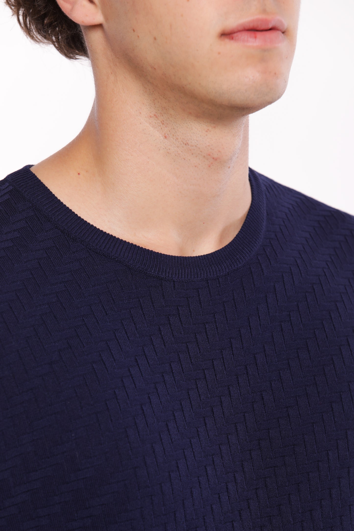 MAGLIA OPERATA IN MISTO VISCOSA