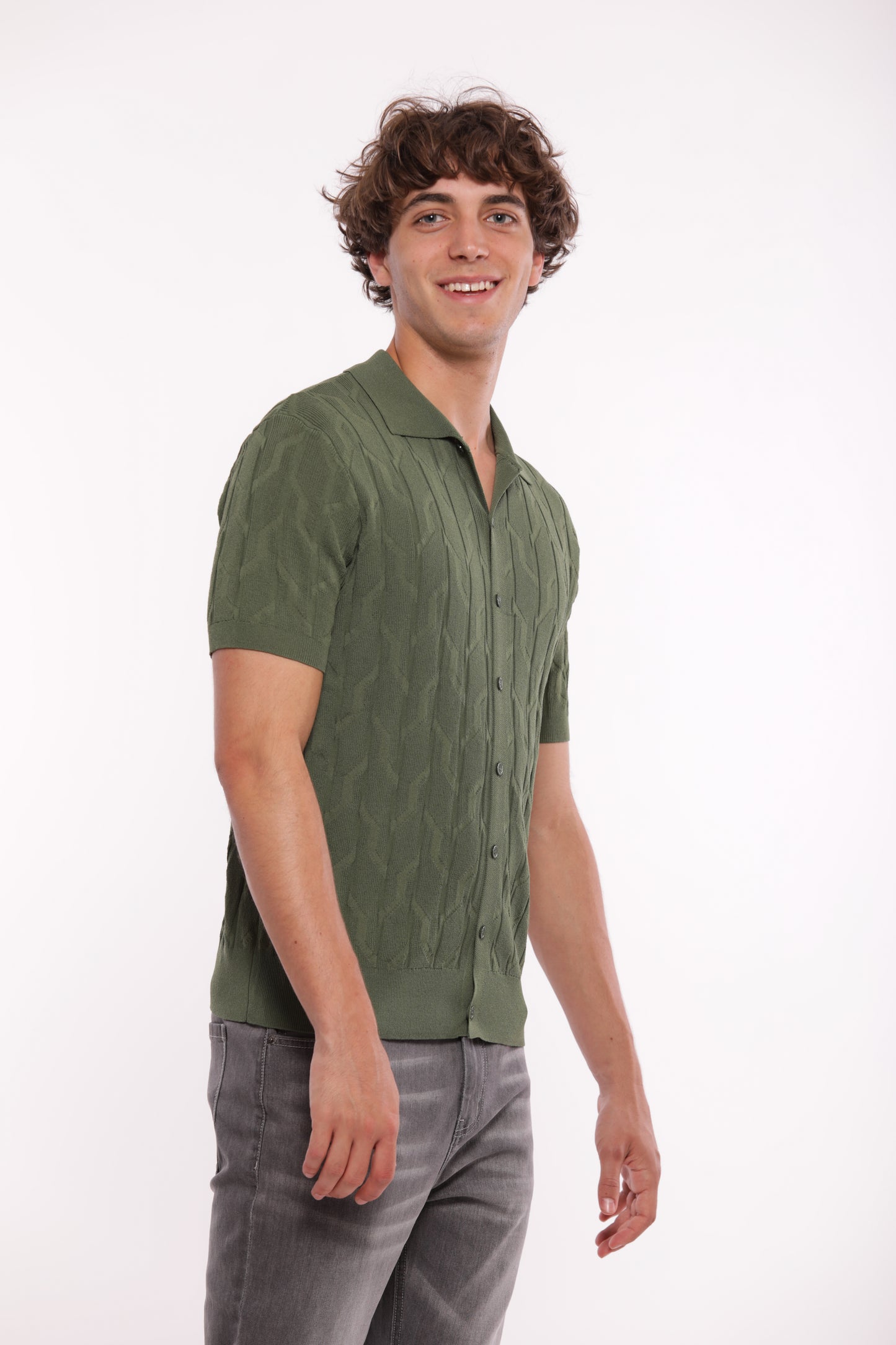 CAMICIA IN MAGLIA STRUTTURATA