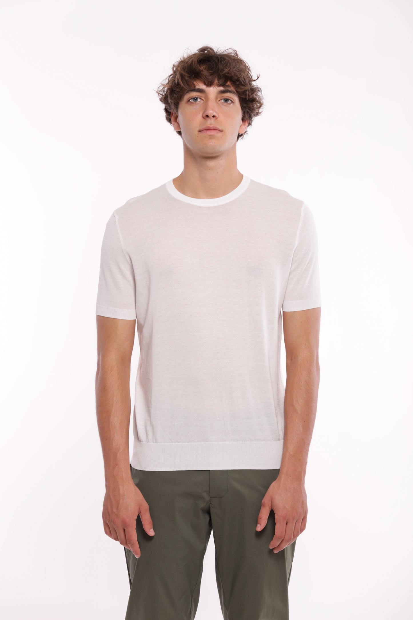 MAGLIETTA IN MAGLIA GIROCOLLO