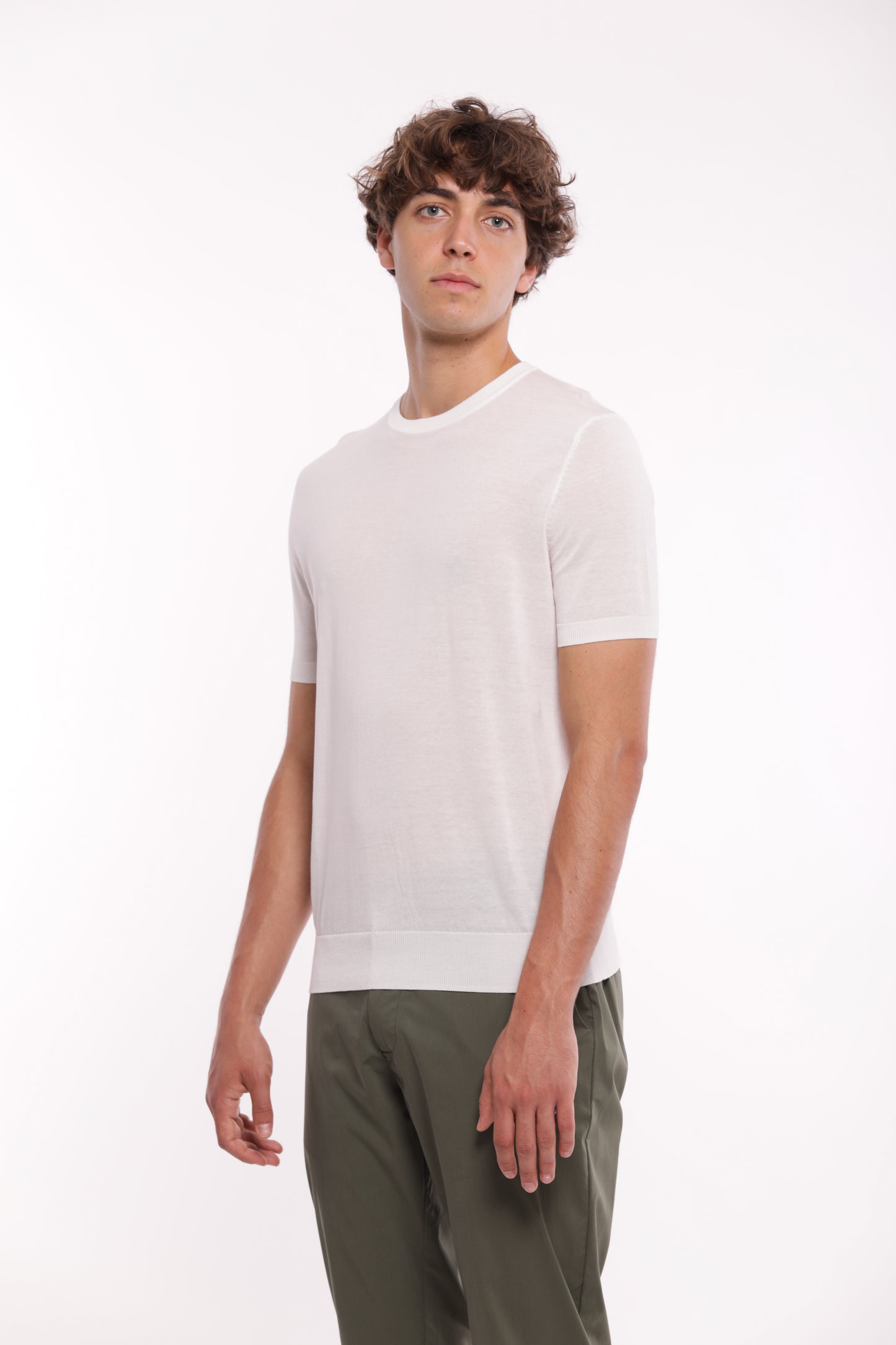 MAGLIETTA IN MAGLIA GIROCOLLO