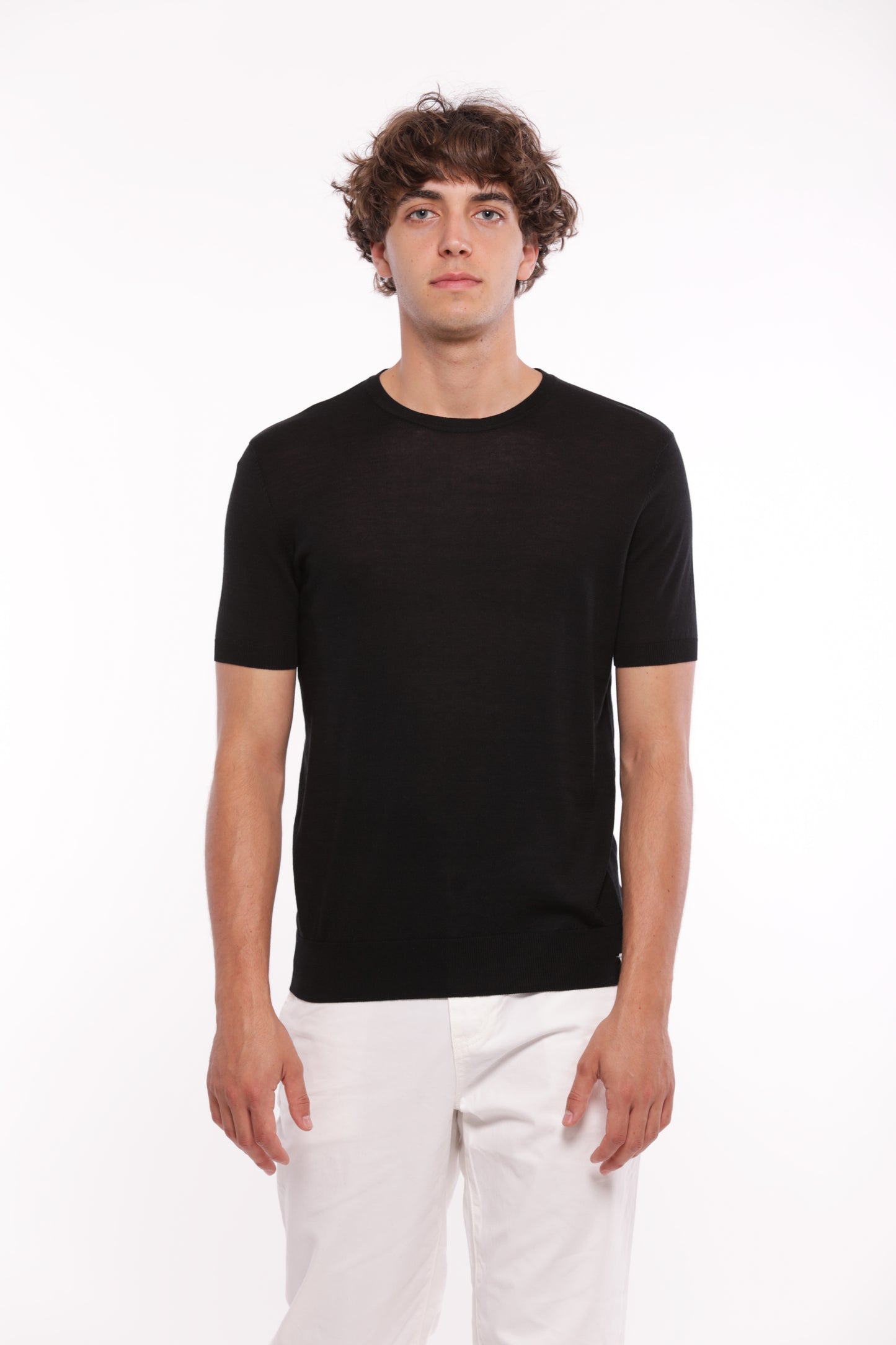 MAGLIETTA IN MAGLIA GIROCOLLO