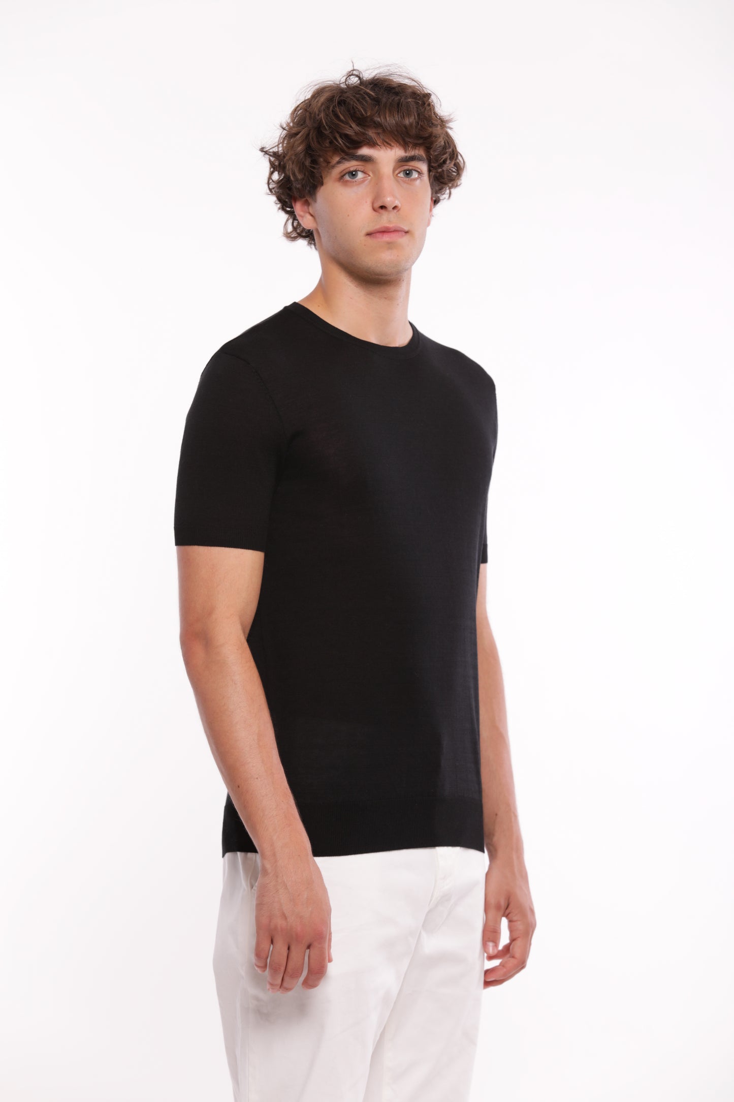 MAGLIETTA IN MAGLIA GIROCOLLO