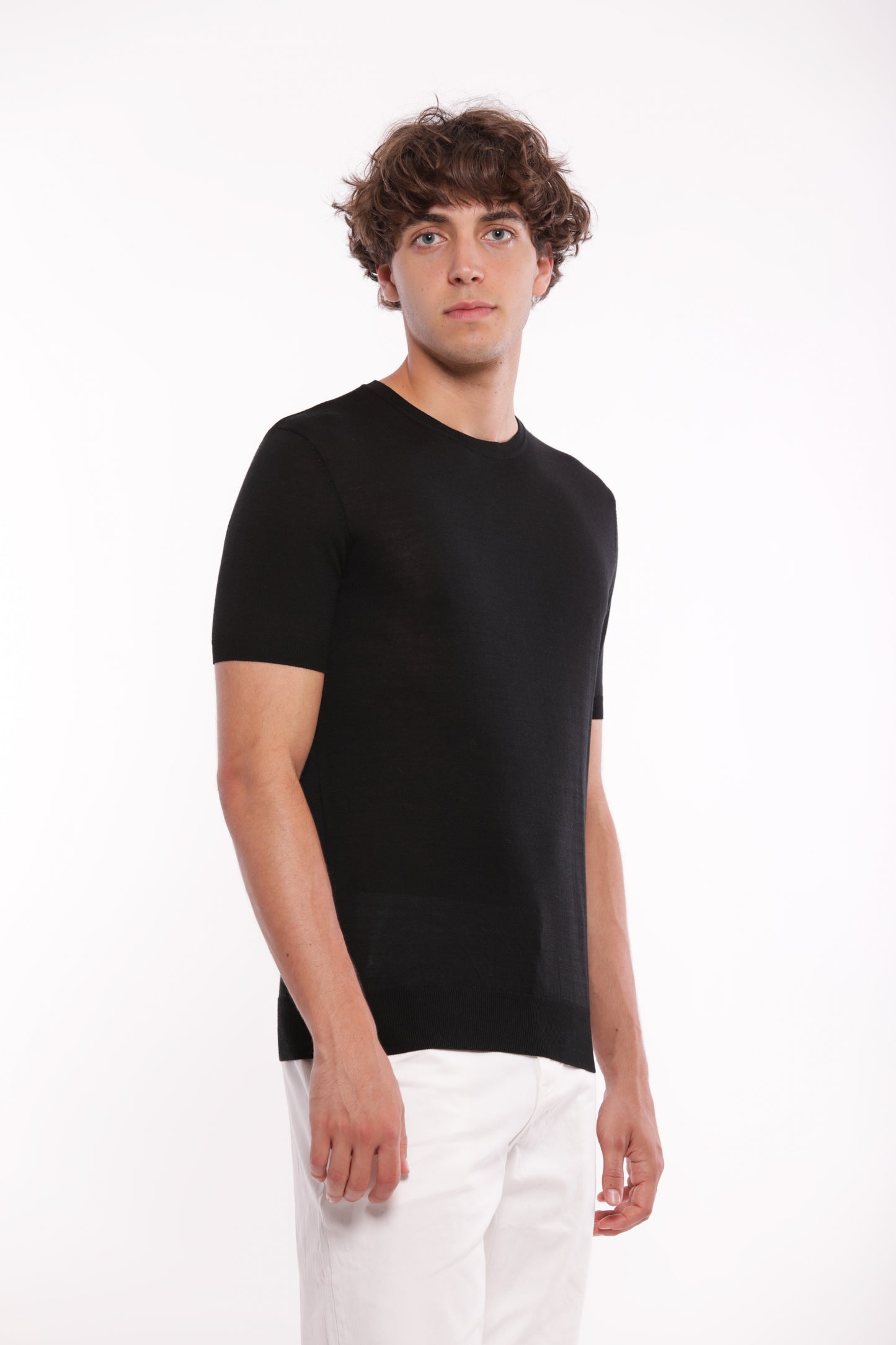 MAGLIETTA IN MAGLIA GIROCOLLO