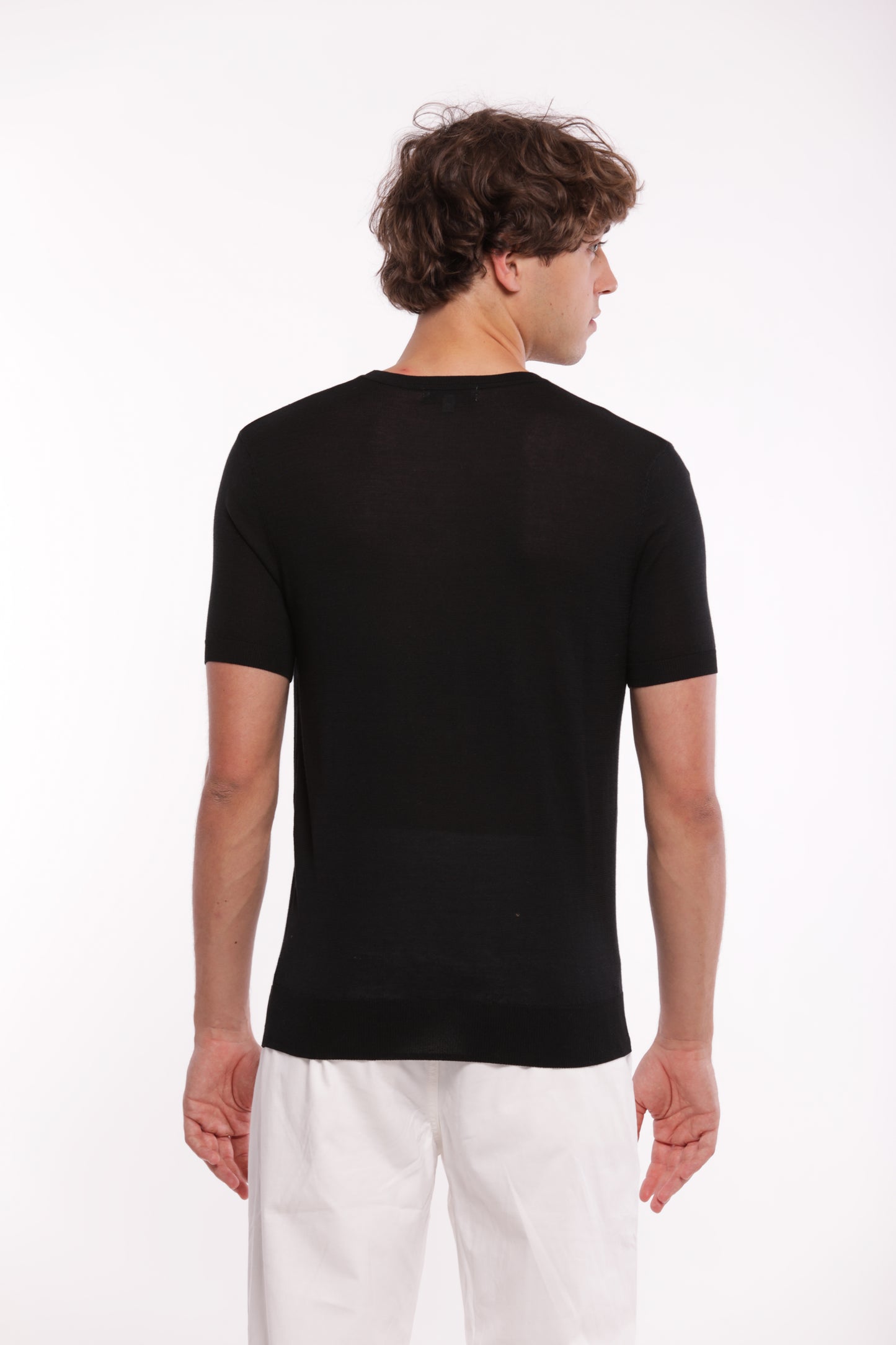 MAGLIETTA IN MAGLIA GIROCOLLO