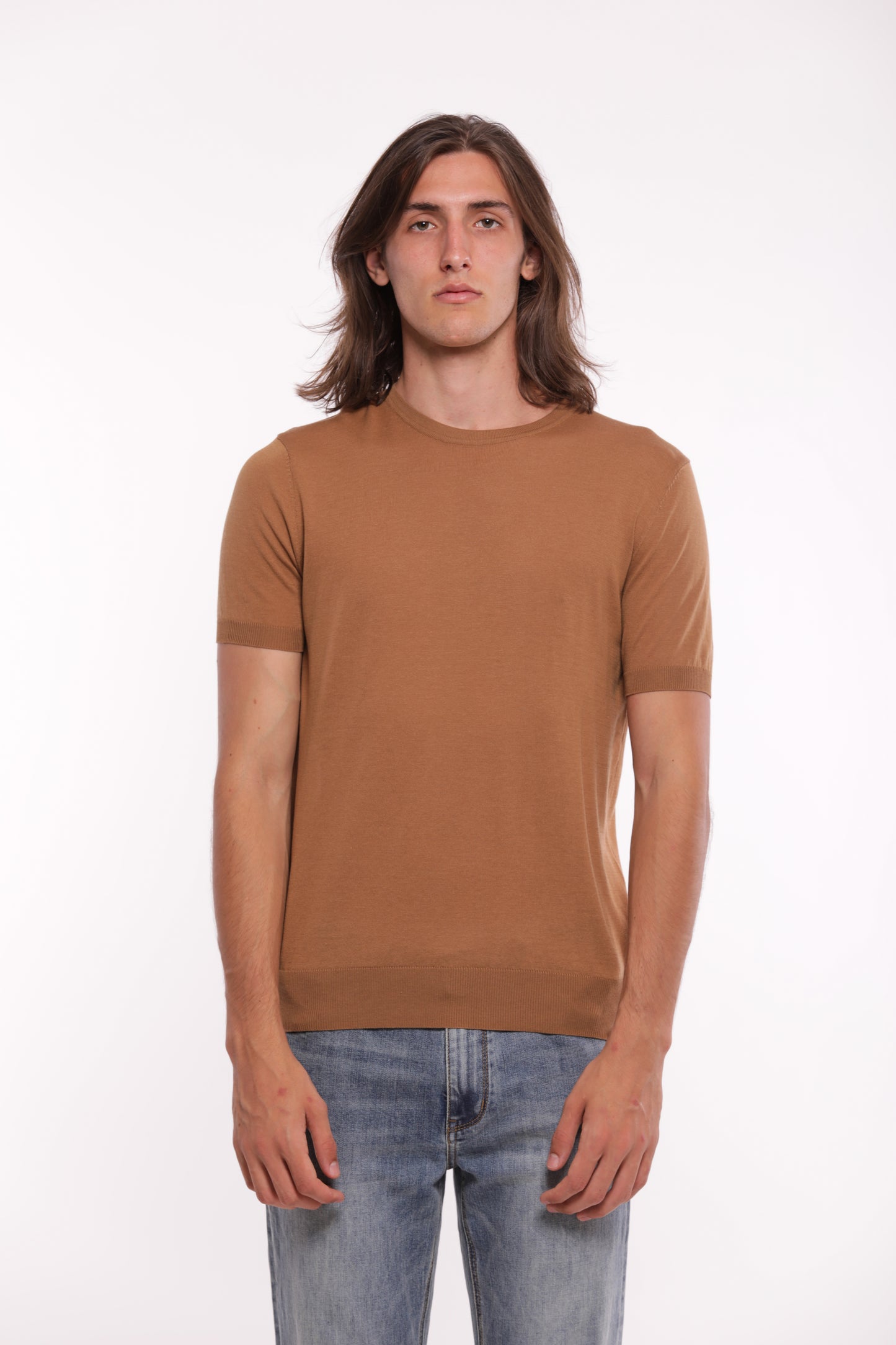 MAGLIETTA IN MAGLIA GIROCOLLO