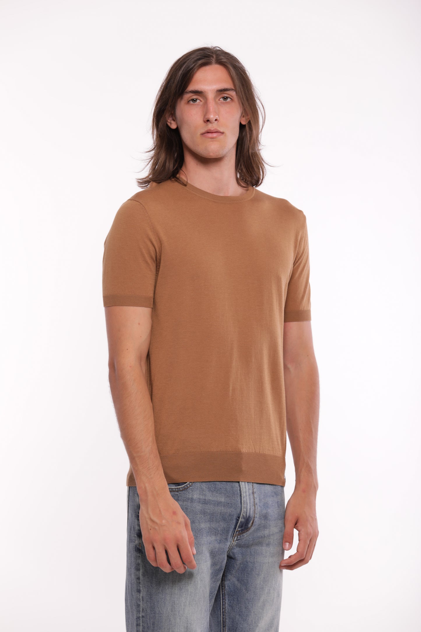 MAGLIETTA IN MAGLIA GIROCOLLO