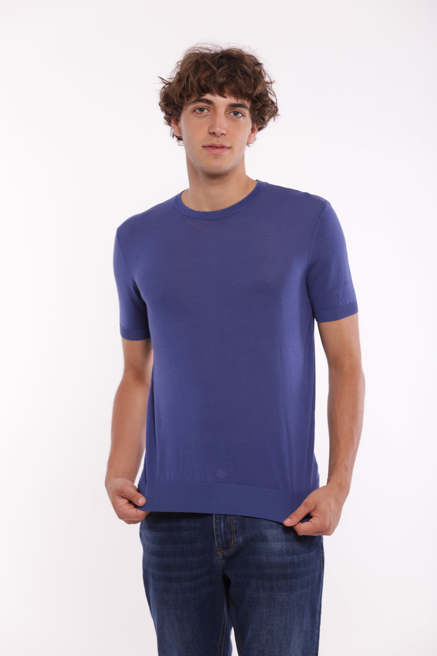 MAGLIETTA IN MAGLIA GIROCOLLO