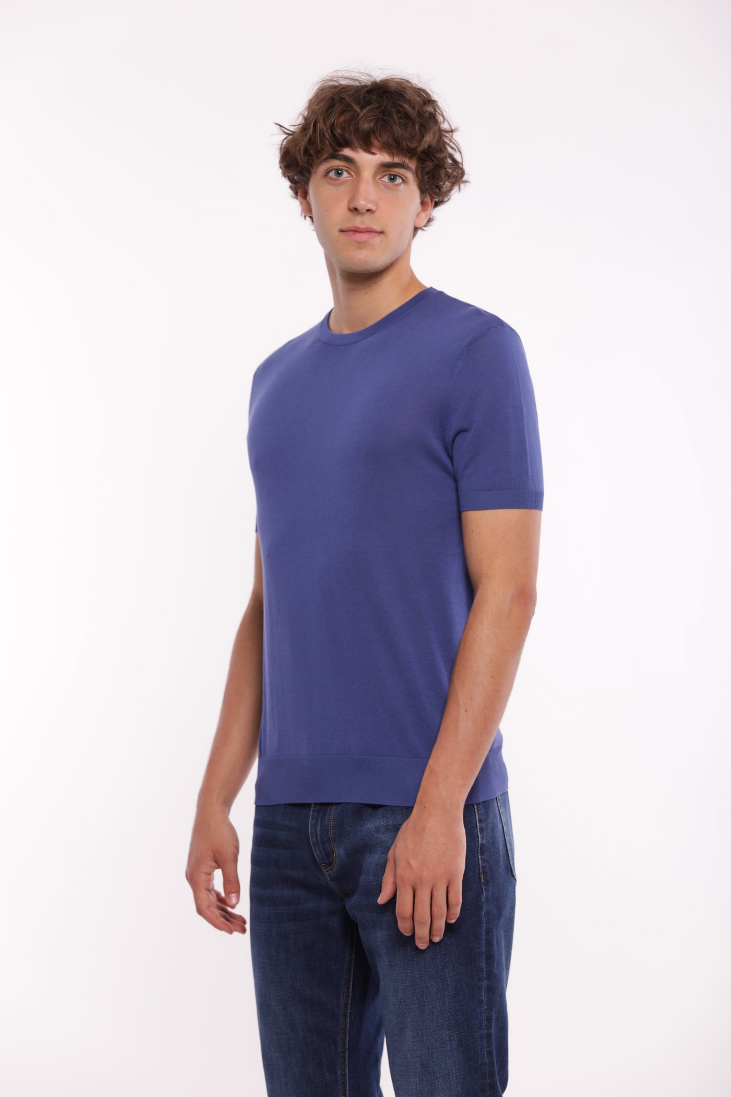 MAGLIETTA IN MAGLIA GIROCOLLO
